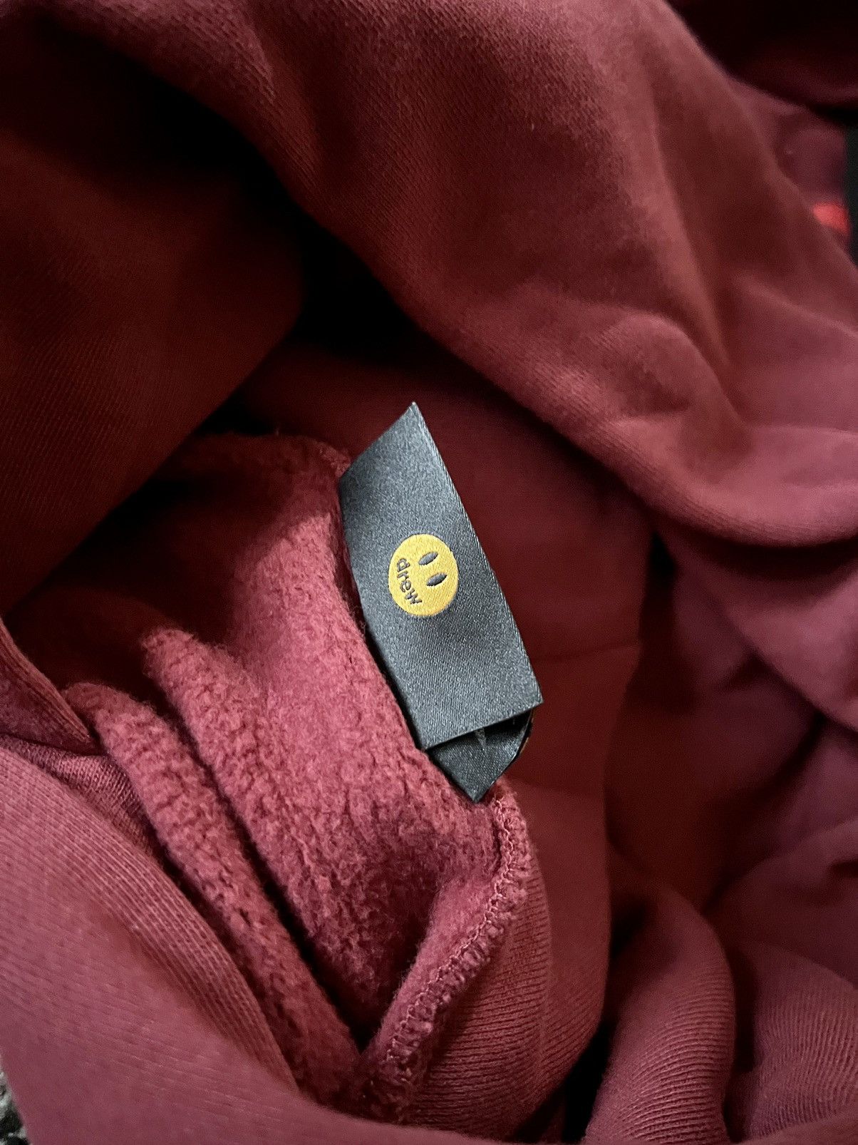 Drew House DREW SECRET FIRE HOODIE BURGUNDY - L | Grailed