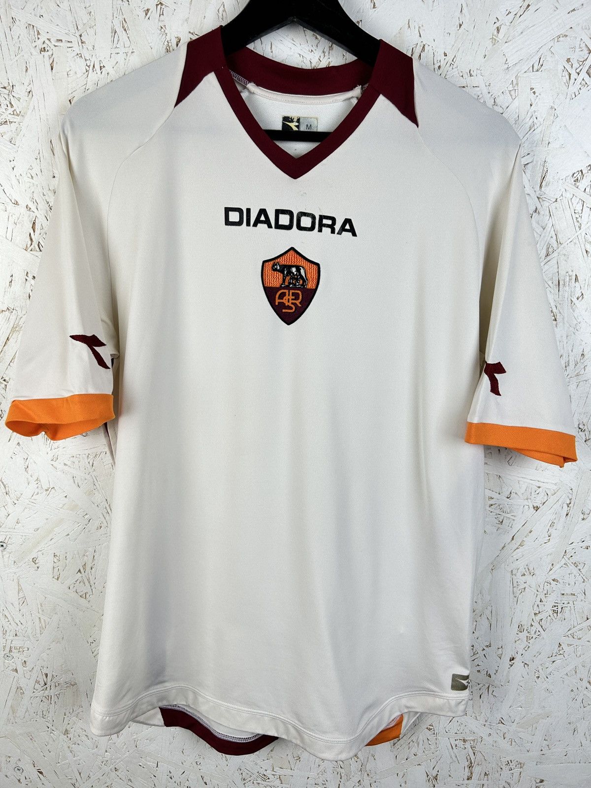 Vintage Diadora AS Roma 2006 Away Kit Soccer Jersey