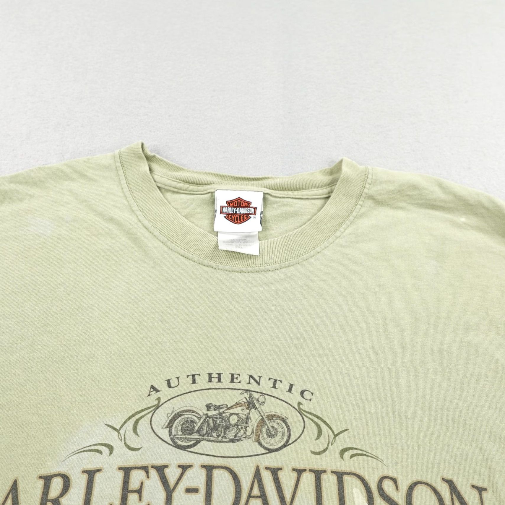 Harley Davidson VINTAGE Harley-Davidson Shirt Mens 2XL Green Motorcycle Biker USA California Sacramento Y2K Shirt Size US XXL / EU 58 / 5 - 3 Thumbnail