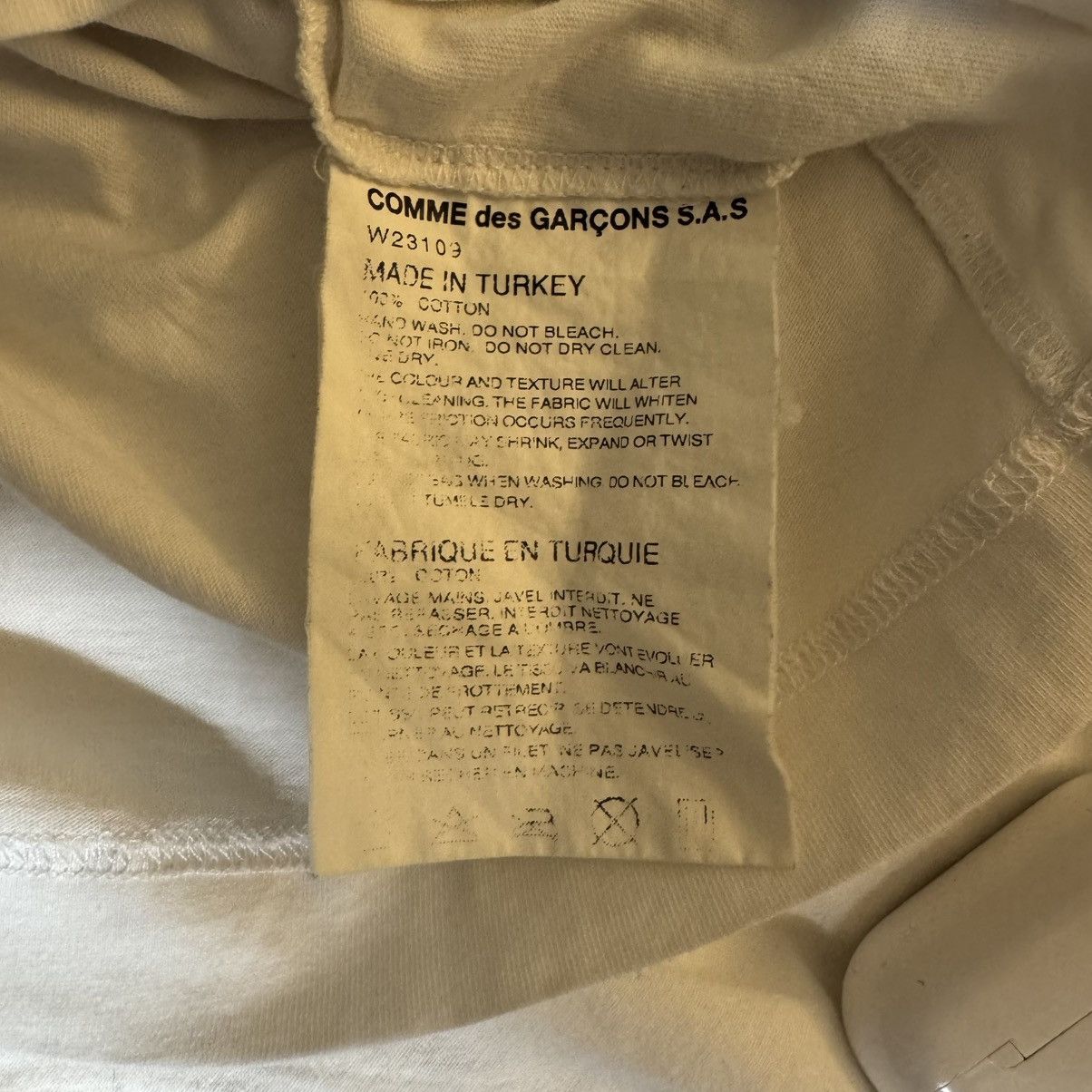 Comme des Garcons SHIRT Comme Des Garcons SHIRT Polish asymmetric t-shirt, Medium Size US M / EU 48-50 / 2 - 5 Thumbnail