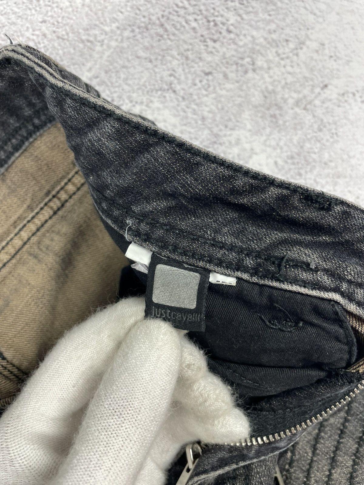Jean × Just Cavalli × Roberto Cavalli Just Cavalli Jeans Y2K Denim Pants Biker style Size 28 Size 28" / US 6 / IT 42 - 12 Thumbnail