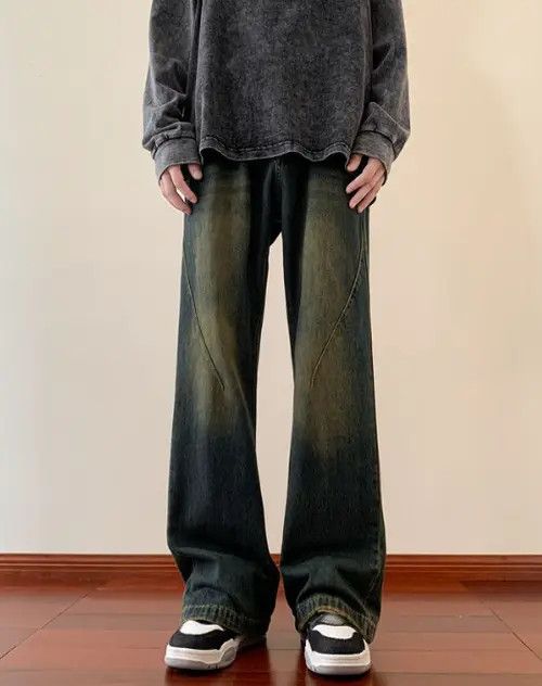 Japanese Brand VIBE Blue vintage street washed distressed jeans y2k Size US 32 / EU 48 - 1 Thumbnail