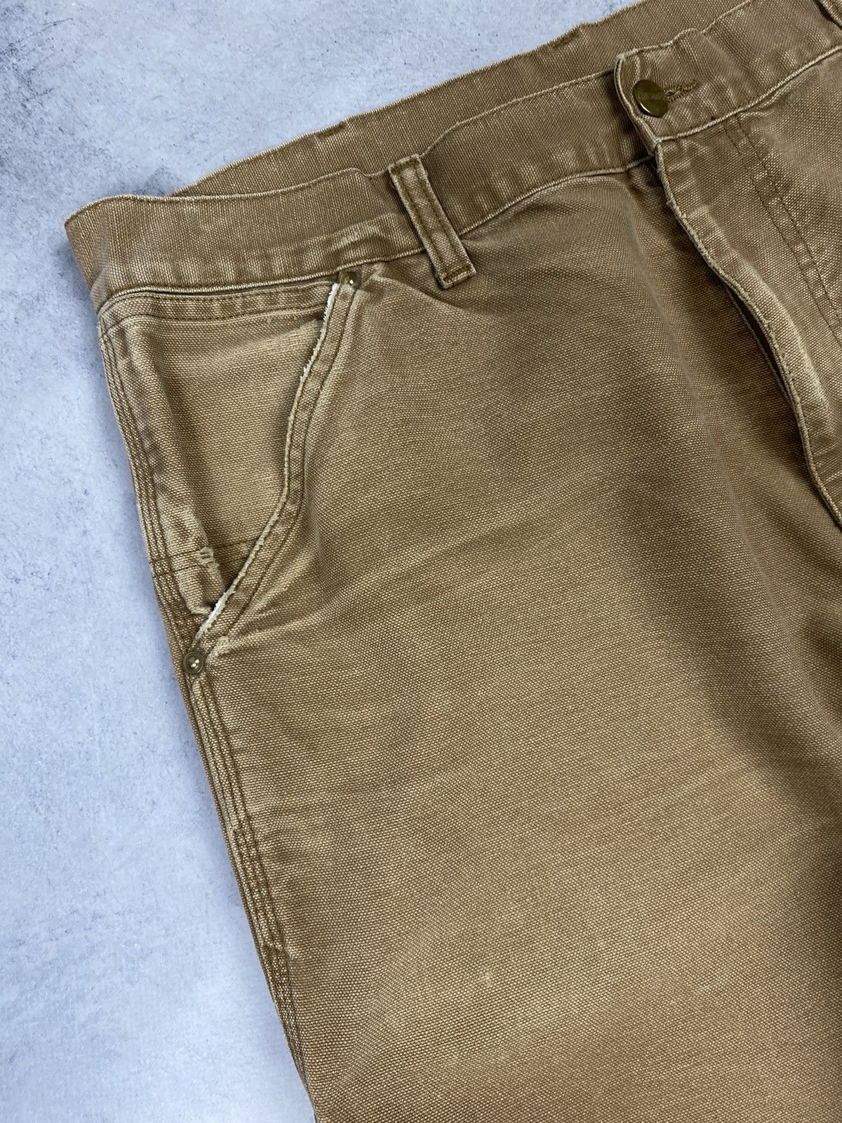 Carhartt Wip × Vintage Vintage Carhartt Single Knee Distressed Denim Work Pants Size US 34 / EU 50 - 11 Thumbnail