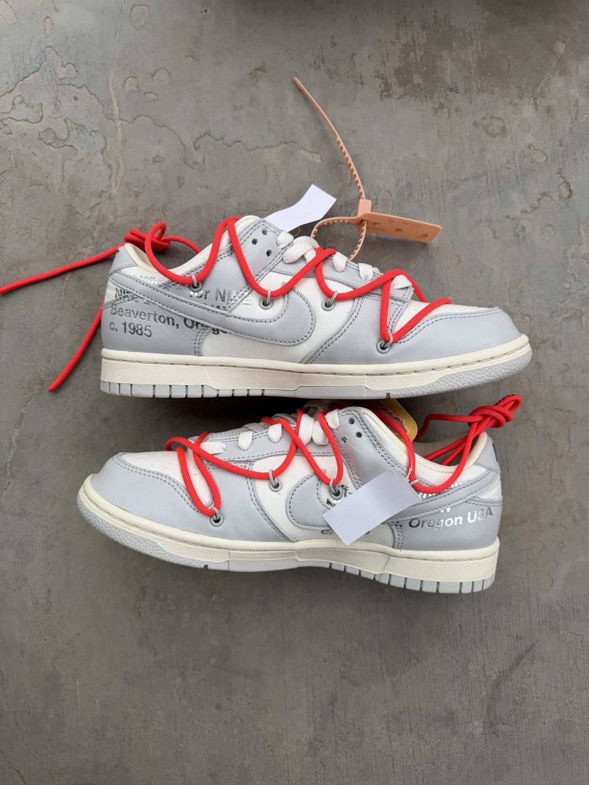 Nike Nike Dunk Low Off-White Lot 6 Size 8.5M DS OG All Size US 8.5 / EU 41-42 - 3 Thumbnail