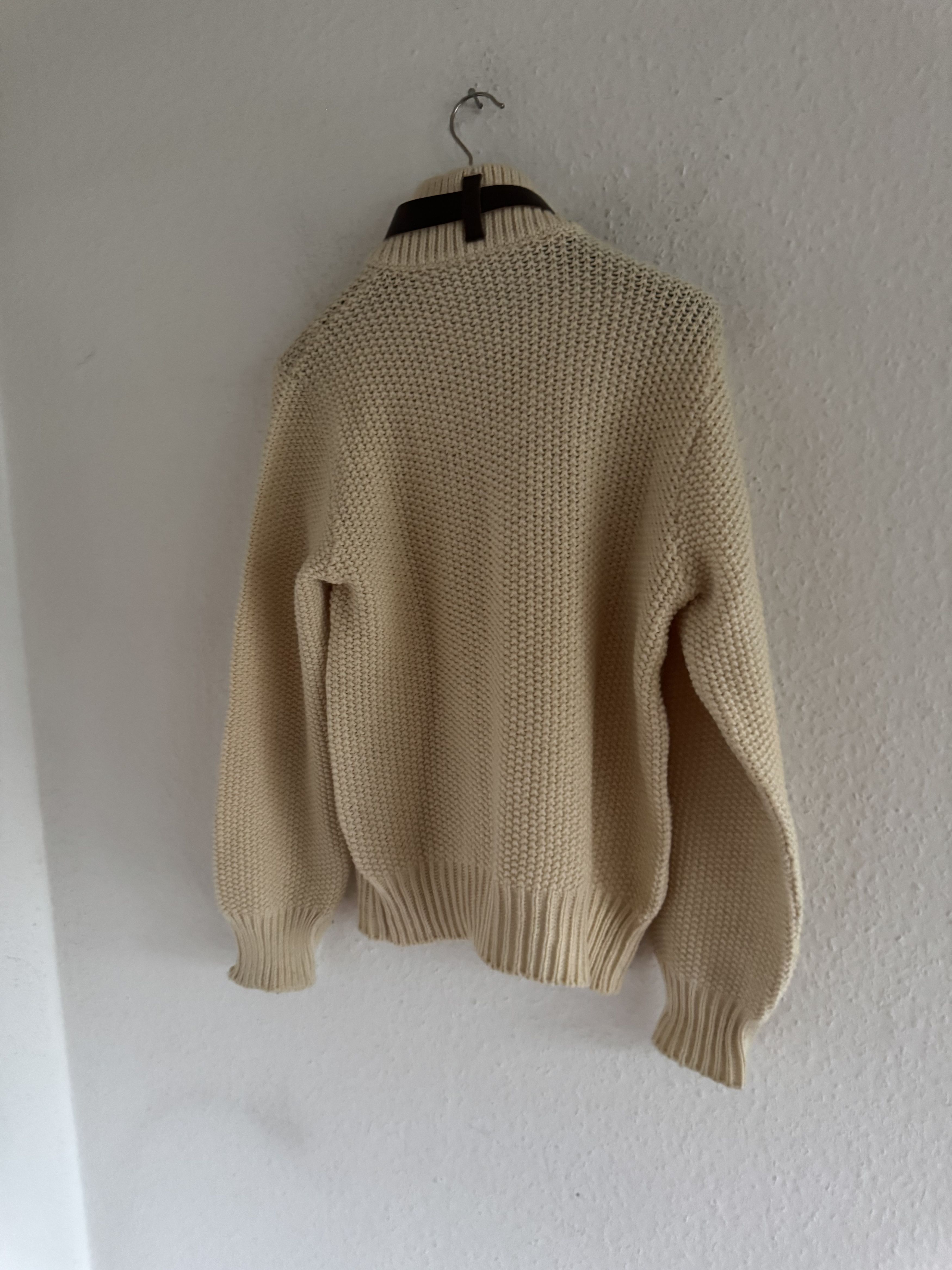 Dsquared2 FW02 Leather Strap Half Zip Knit Sweater Size US L / EU 52-54 / 3 - 14 Thumbnail