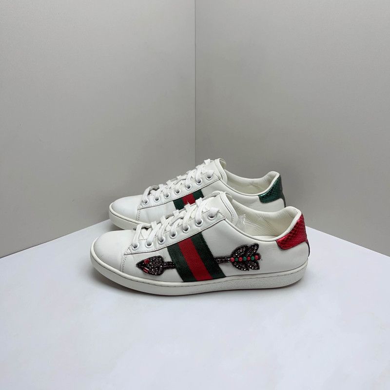 Gucci Gucci Ace Embroidered Fashion Sneakers for Women 0079 Size US 5 / IT 35 - 1 Thumbnail