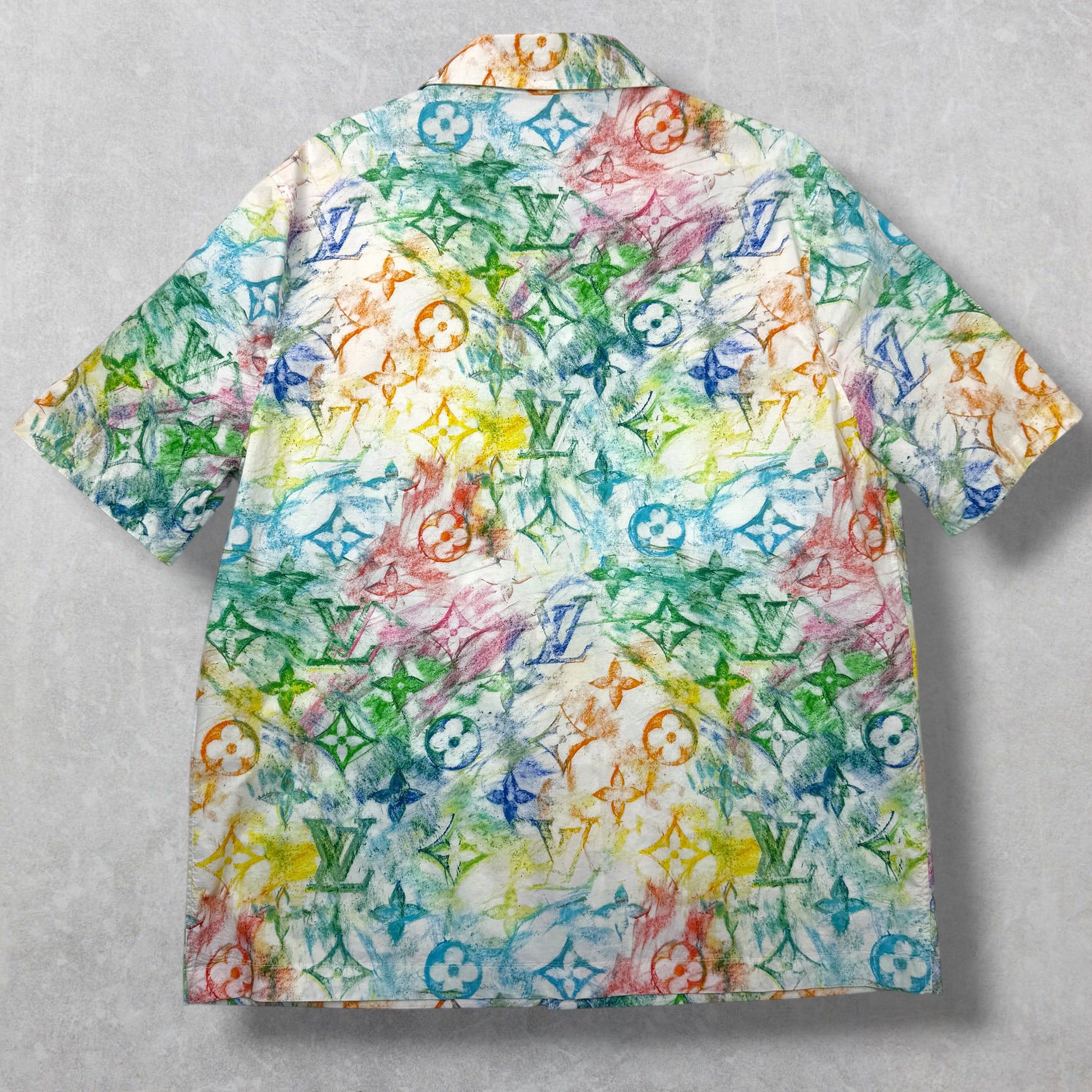 Louis Vuitton Louis Vuitton Multicolor Pastel Monogram Shirt XL Size US XL / EU 56 / 4 - 2 Thumbnail