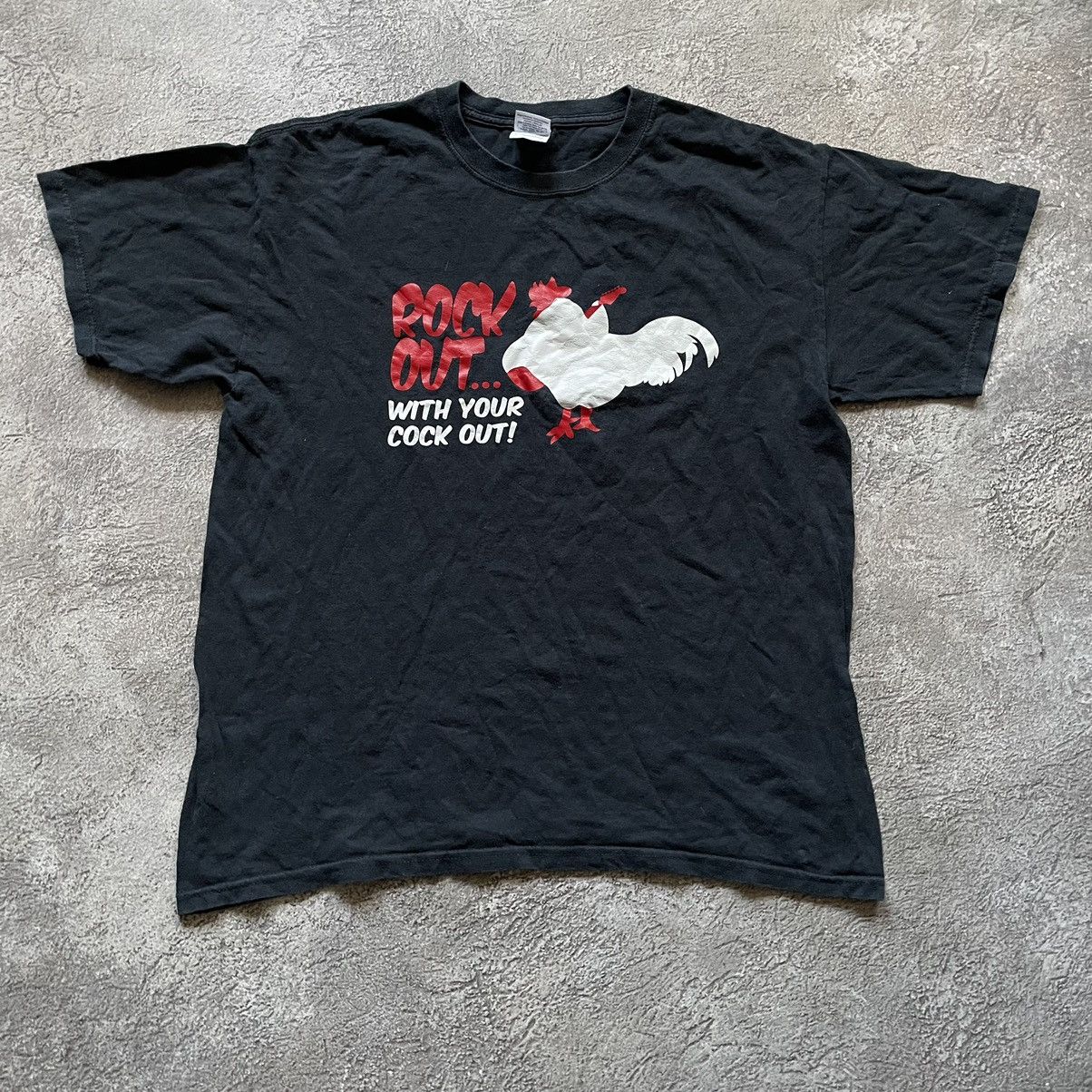Vintage Vintage Y2K Graphic Tee Dirty Humor Faded Black Skate Boxy L Size US L / EU 52-54 / 3 - 3 Thumbnail