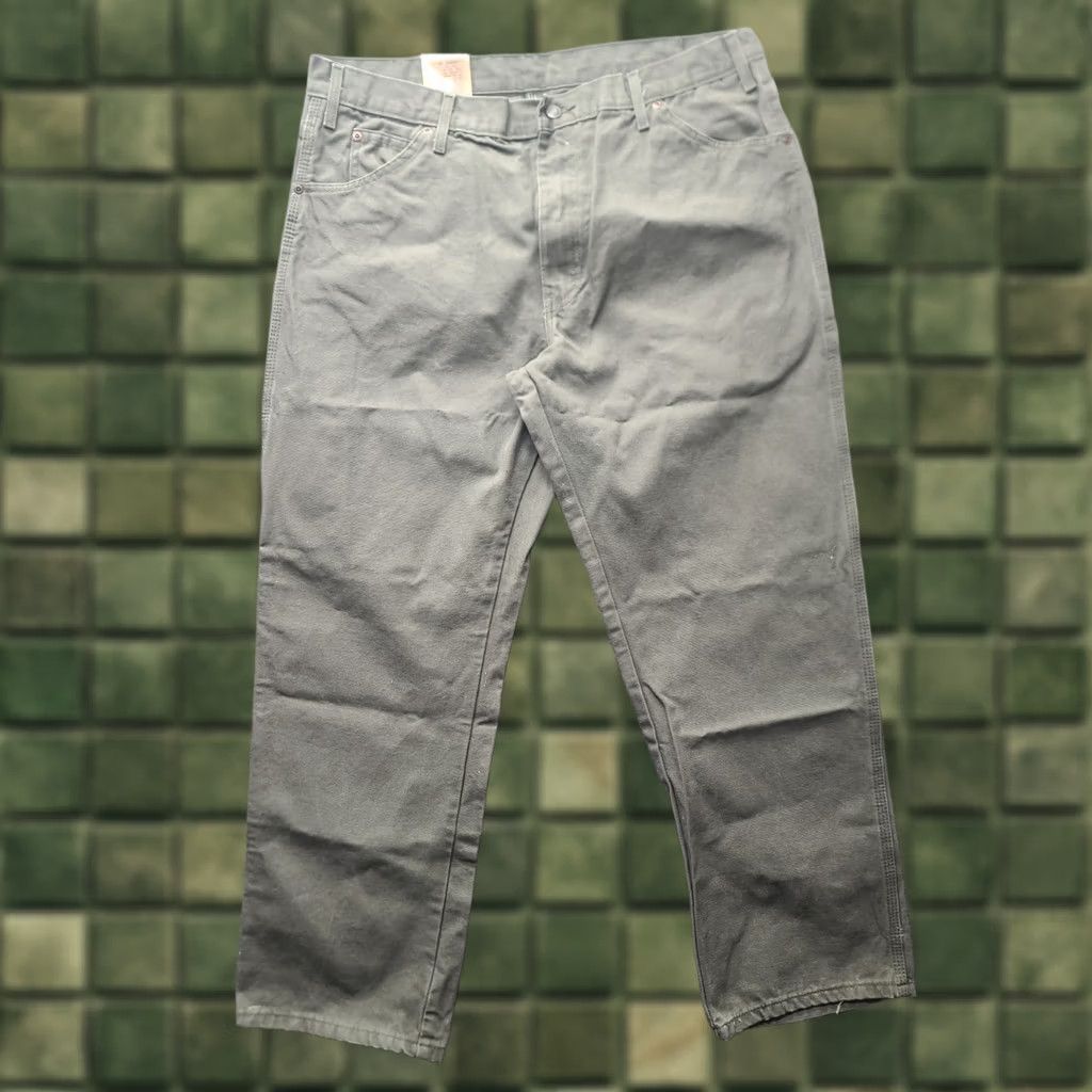 Dickies Dickies Carpenter Jeans Mens 38x30 Relaxed Straight Leg Workwear Rugged Green Cotton Denim 90s Mens Size US 38 / EU 54 - 1 Thumbnail