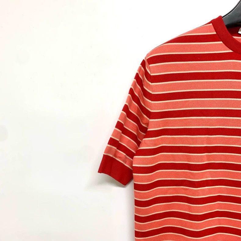 Givenchy Givenchy Classic Striped Logo Knitted Short Sleeve 2506-Nex Size US XS / EU 42 / 0 - 5 Thumbnail
