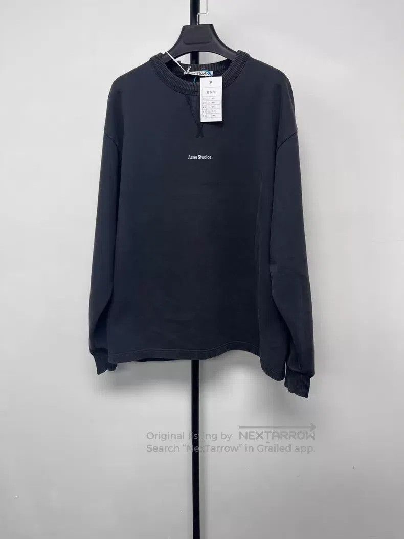 Acne Studios Acne Studios SS23 letter print sweatshirt, black Size US XXS / EU 40 - 1 Thumbnail