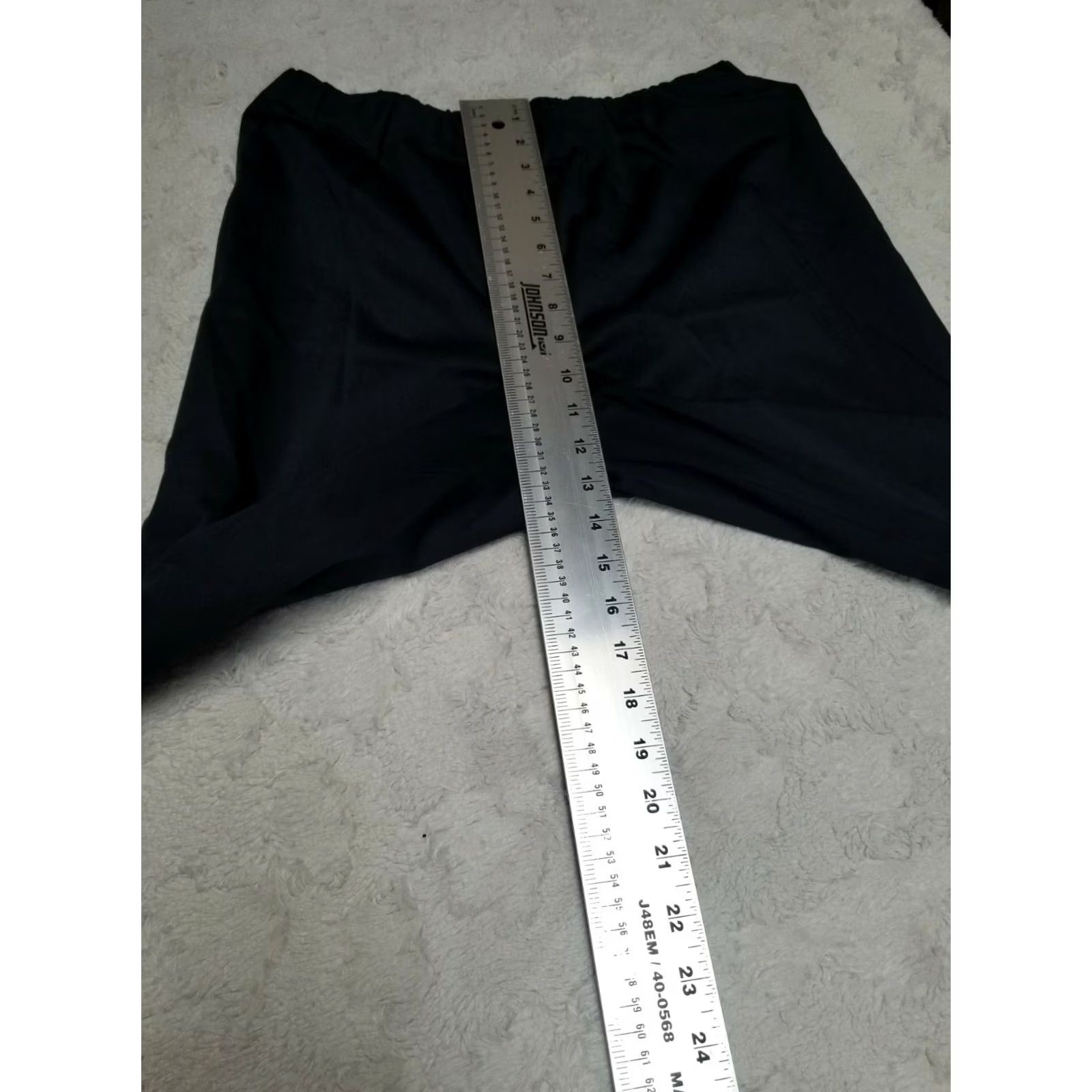 Vintage Via Masini 80 Firenze Womens Mid-Rise Straight Pants Stretch Waistband Black 46 Size 32" / US 10 / IT 46 - 6 Thumbnail