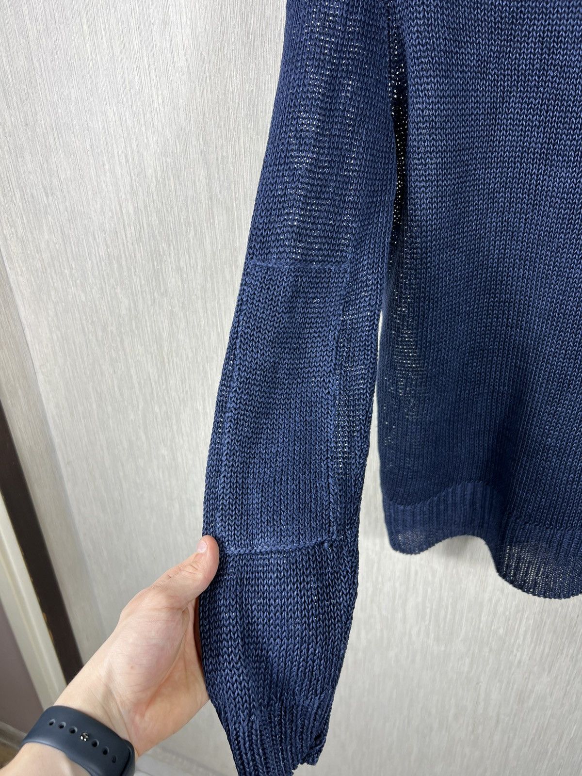 Polo Ralph Lauren Polo Ralph Lauren linen sweater cardigan knitted navy knit Size US M / EU 48-50 / 2 - 12 Thumbnail