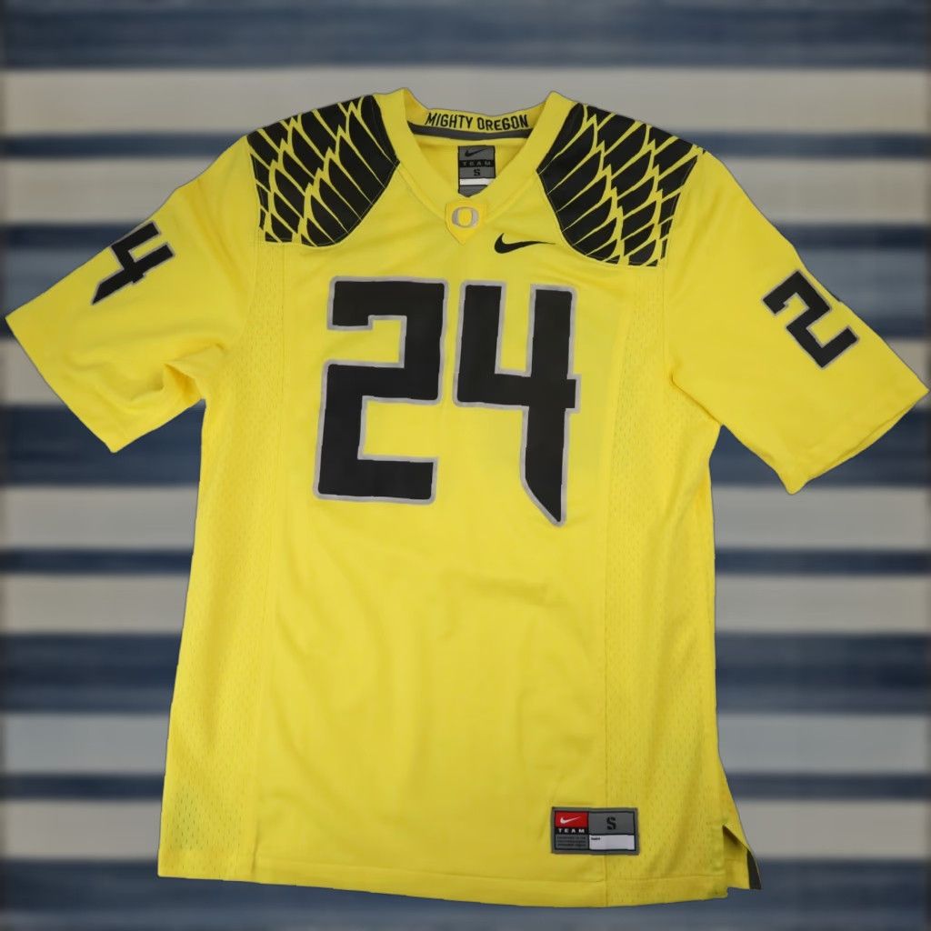 Nike VINTAGE Nike University of Oregon Ducks Football Jersey Shirt Mens Small Yellow Ducks Football Jersey Shirt Mens Small Yellow Size US S / EU 44-46 / 1 - 1 Thumbnail