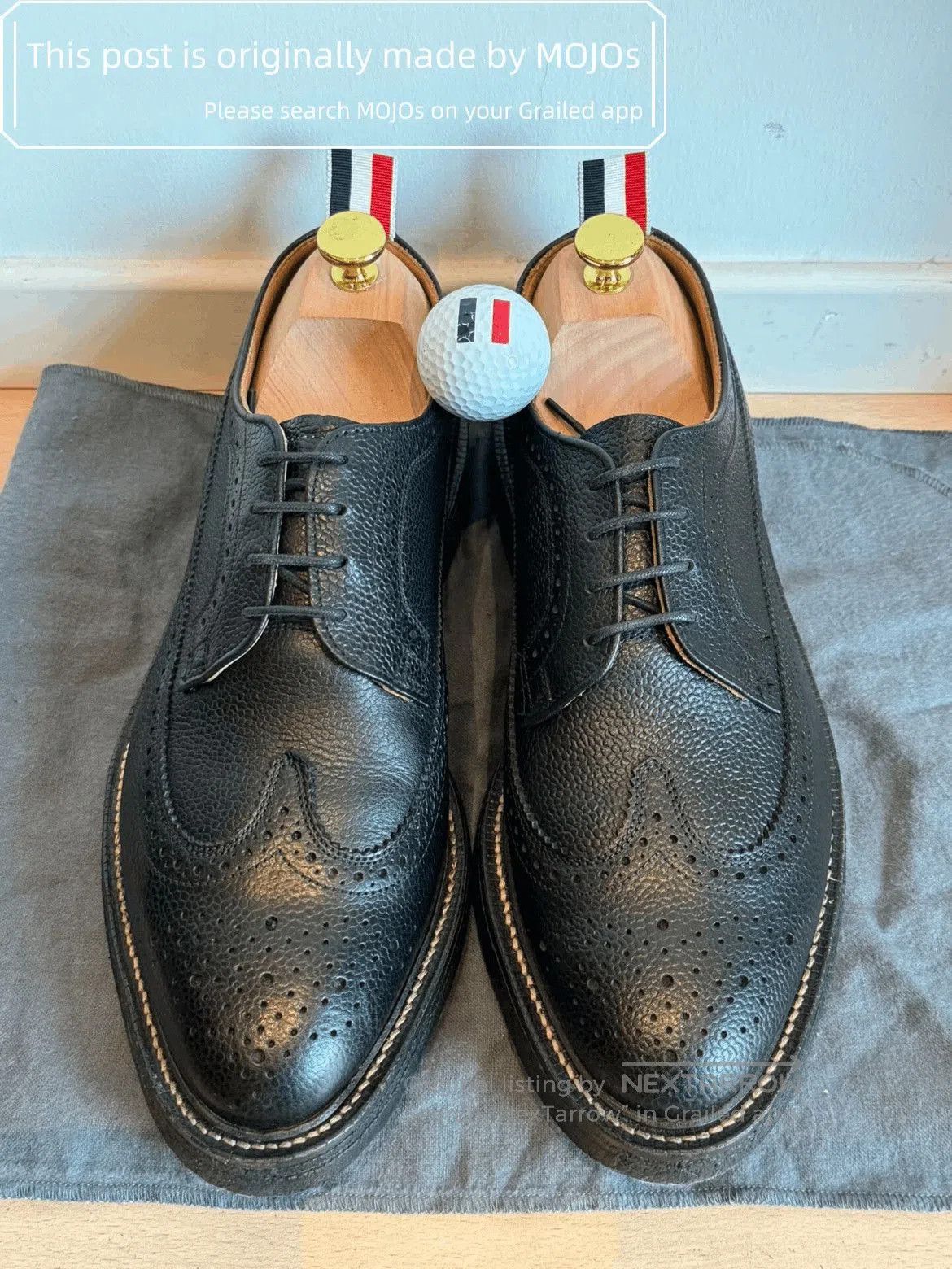 Sz 10 Thom Browne Carved Leather Shoe.