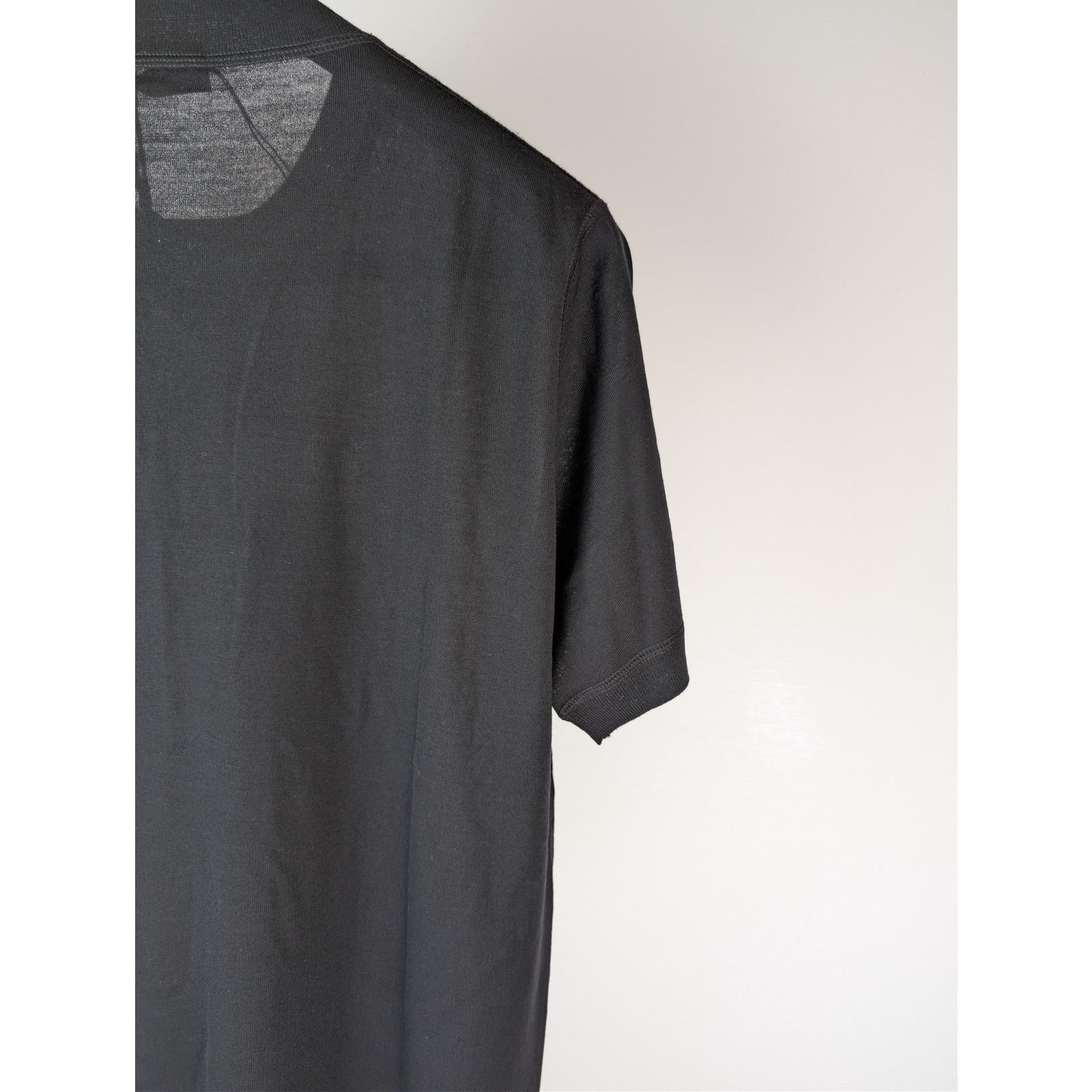Prada o1rshd1 Logo Intarsia Short Sleeve Crewneck Sweater in Black Size US M / EU 48-50 / 2 - 13 Thumbnail