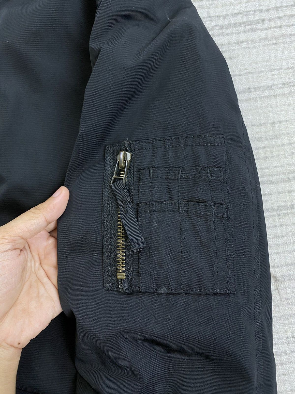 Japanese Brand × Vintage Vintage Back Number All Black Bomber Jacket Size US M / EU 48-50 / 2 - 8 Thumbnail