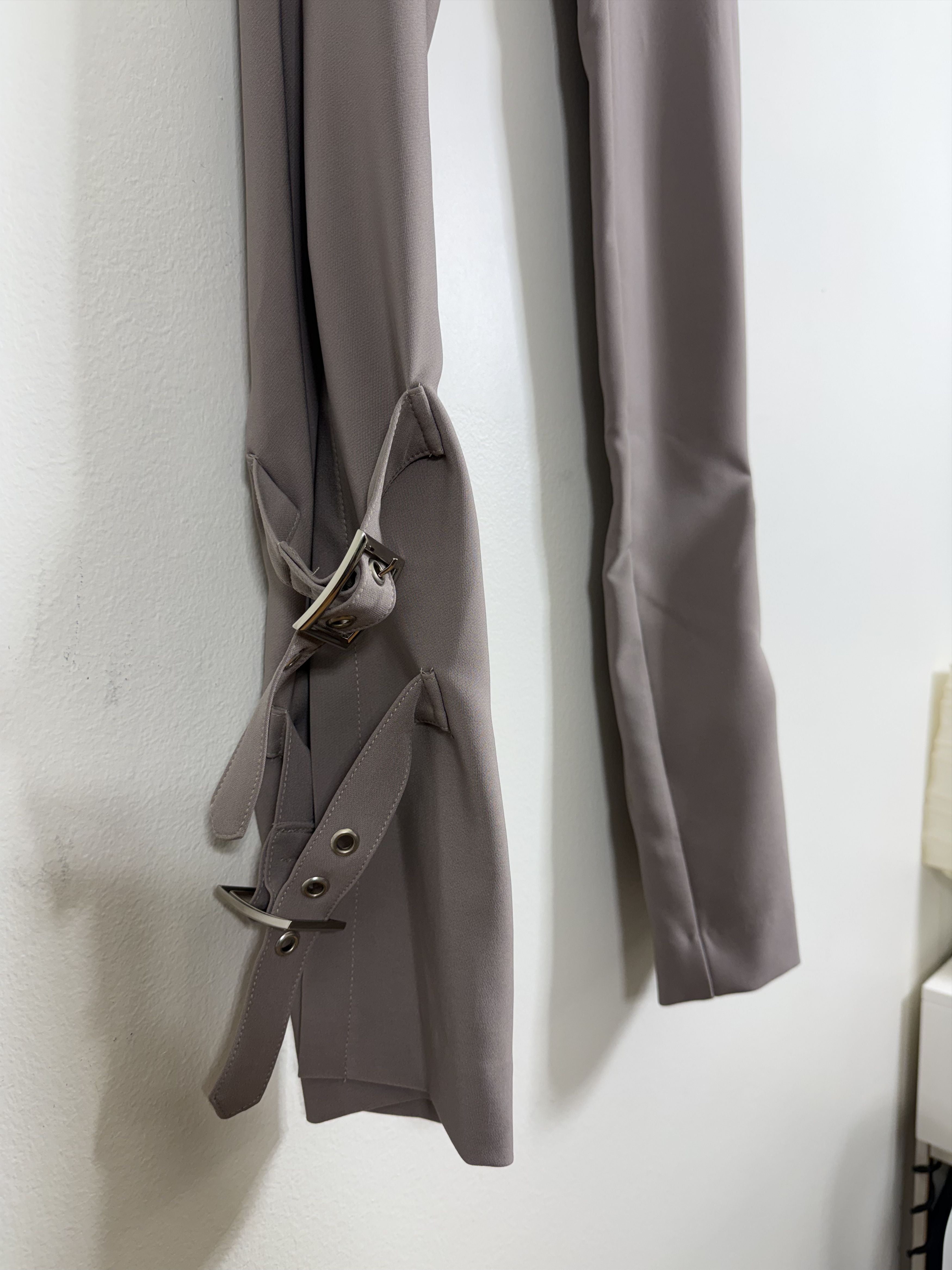 Other Empath Gray Adjustable Flare Pants Size 25" / US 0 / IT 36 - 2 Thumbnail