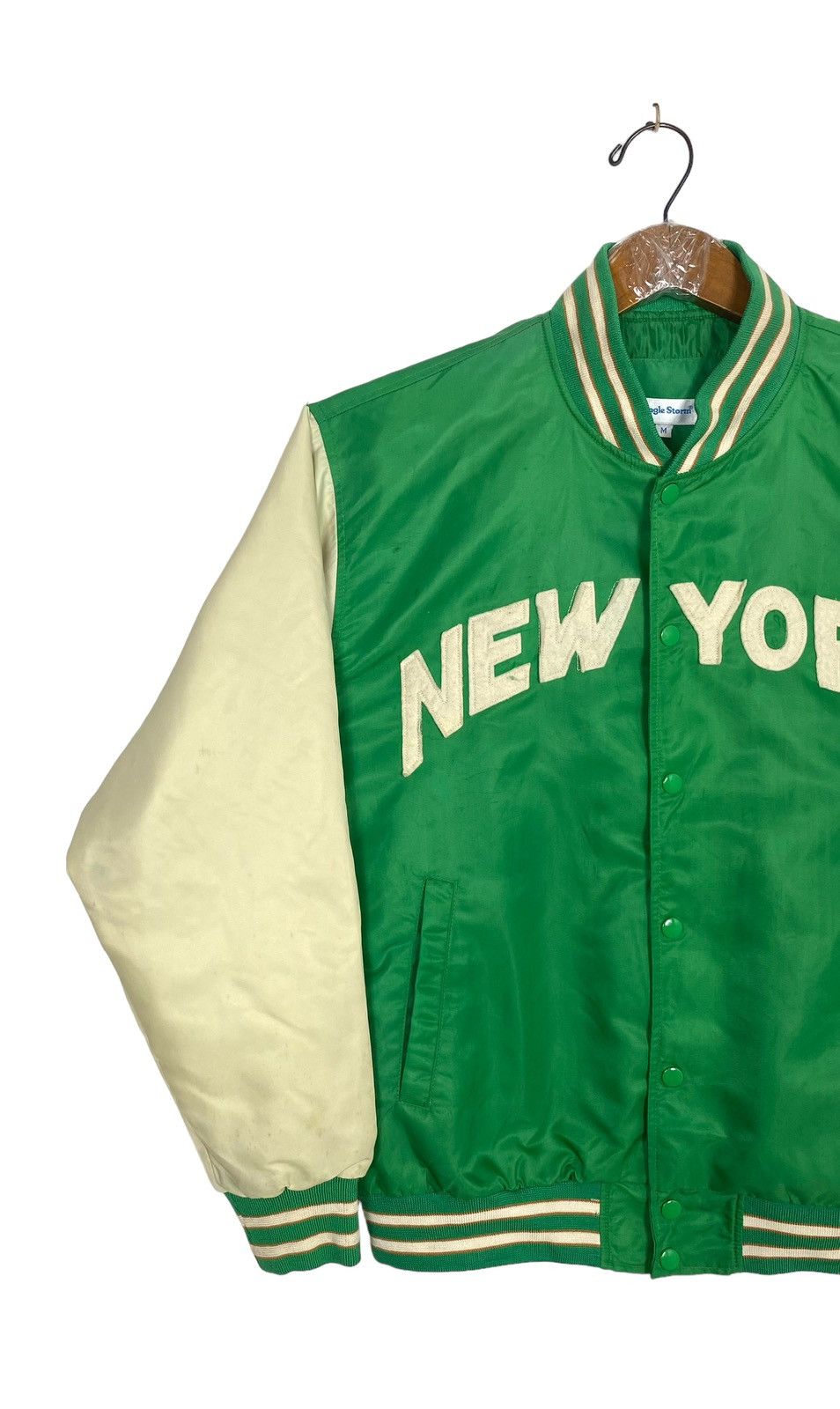 Japanese Brand Rare‼️ Jungle Storm New York 96 Bomber Jacket Spellout Size US M / EU 48-50 / 2 - 2 Thumbnail