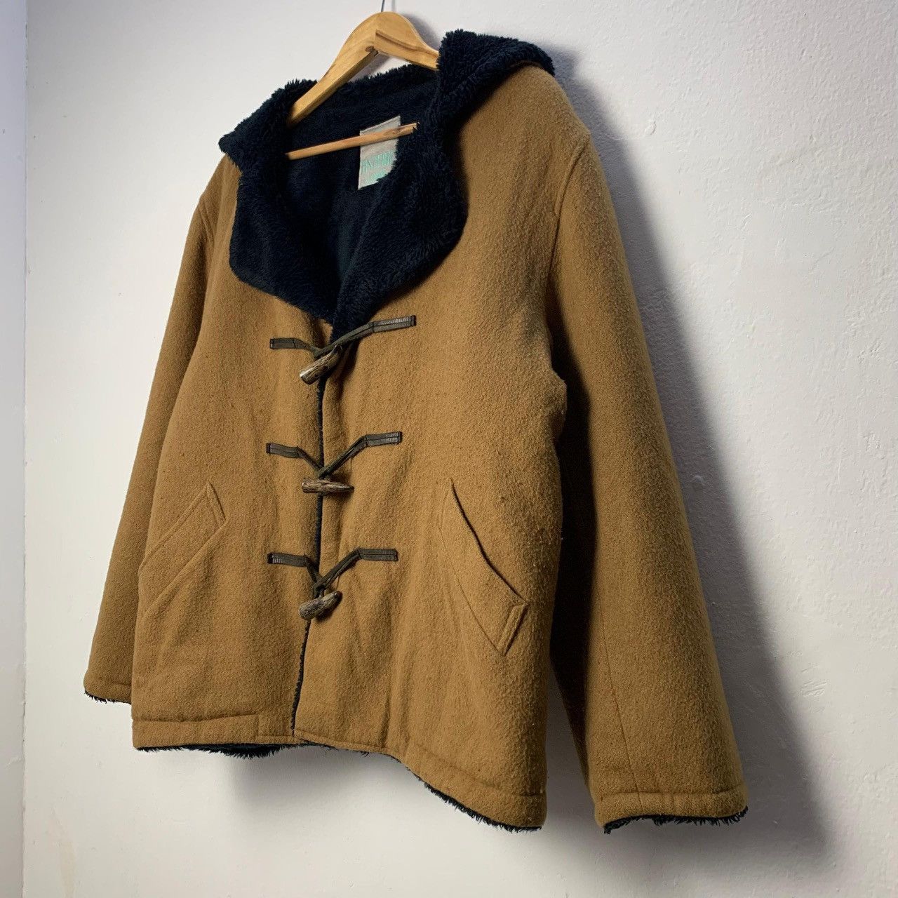 Hysteric Glamour Vintage Hysteric Glamour Toggle Jacket Wool Hoodie Size US L / EU 52-54 / 3 - 4 Thumbnail