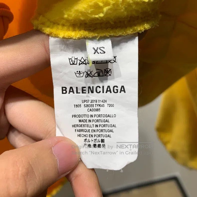 Balenciaga Balenciaga Front Letter Embroidered Logo Sweatshirt Size US XS / EU 42 / 0 - 8 Thumbnail