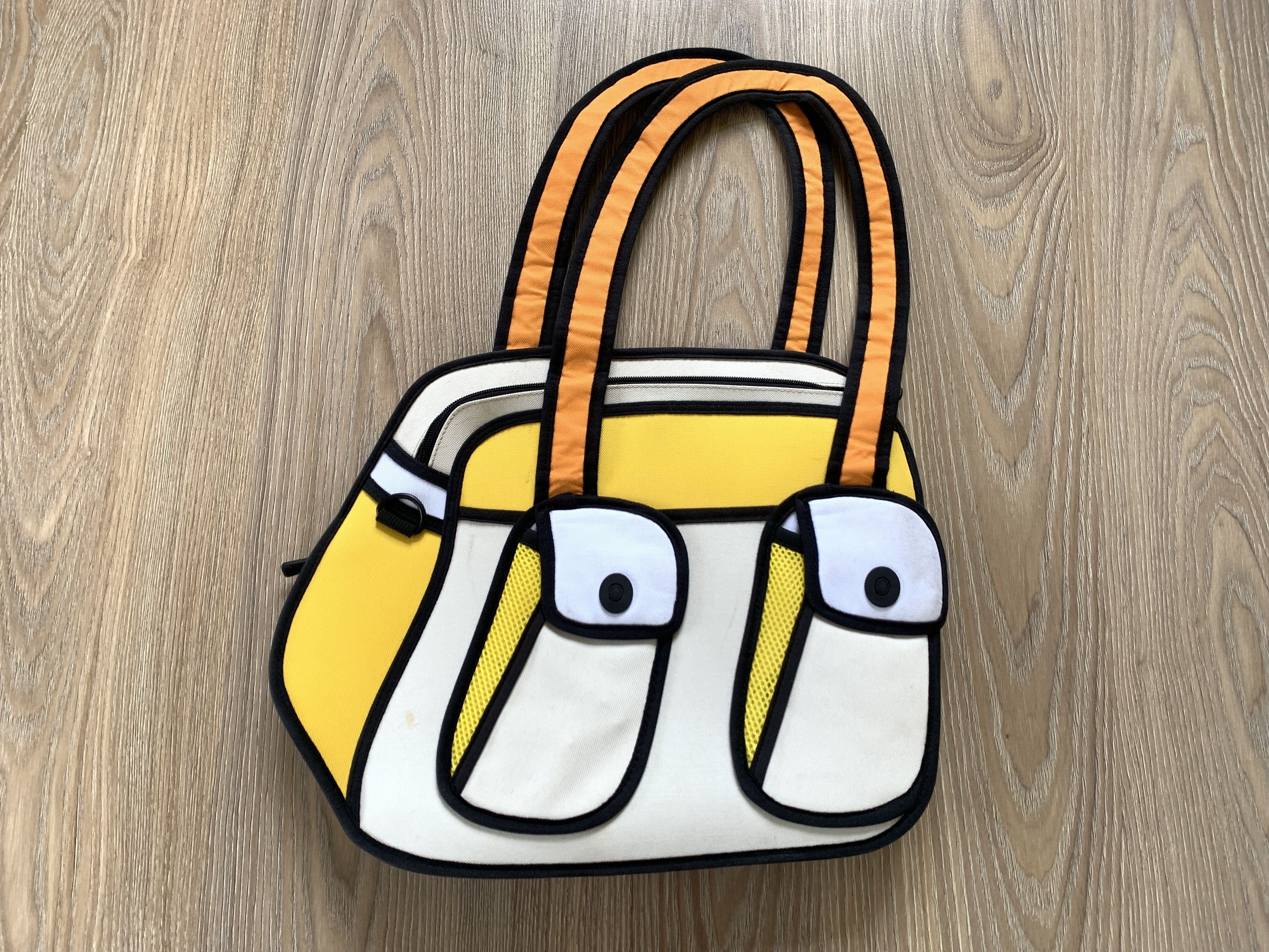 Designer Jump From Paper 2D Cartoon Shoulder Bag Size ONE SIZE - 2 Thumbnail