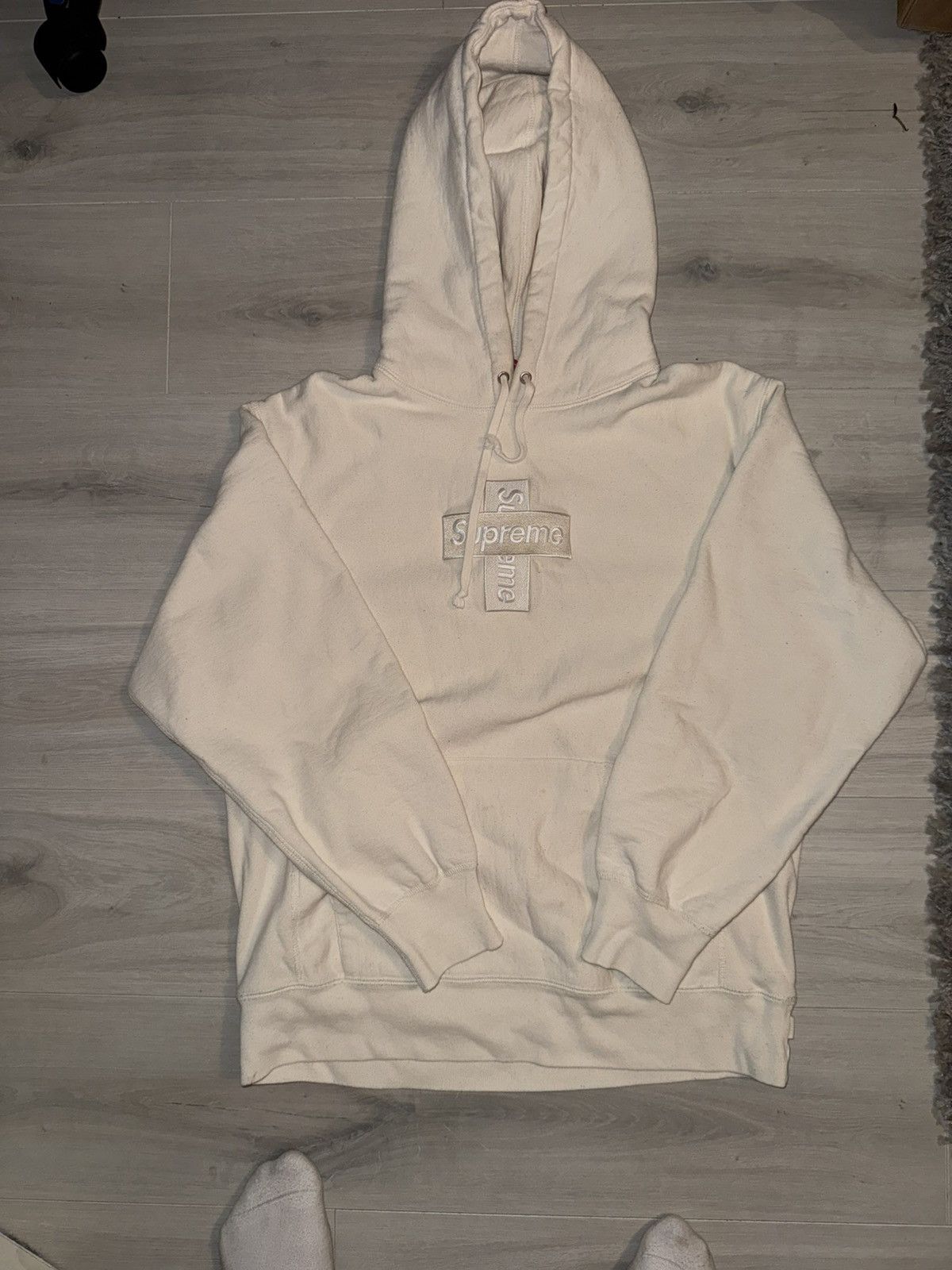 Supreme Supreme Cross Box Logo Hoodie FW18 Medium Made In Canada Size US M / EU 48-50 / 2 - 1 Thumbnail