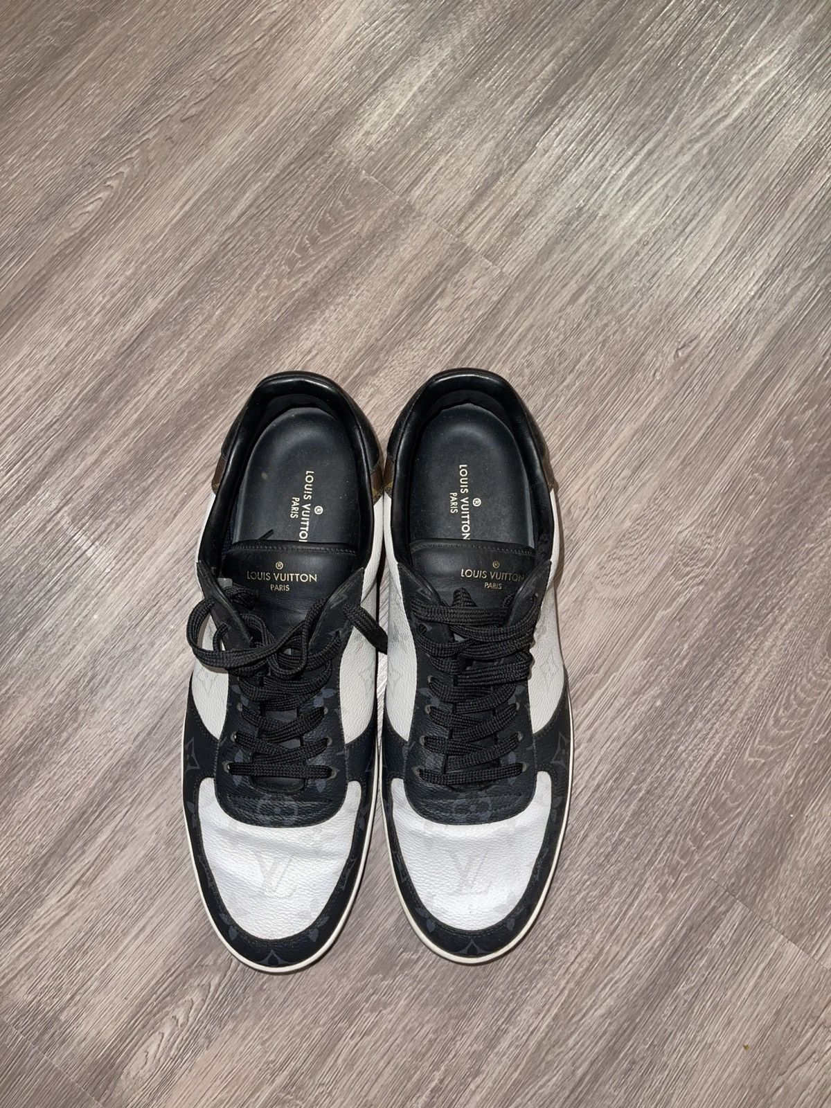 Louis Vuitton Louis Vuitton Rivoli Sneakers - Black, white, brown Size US 10 / EU 43 - 5 Thumbnail