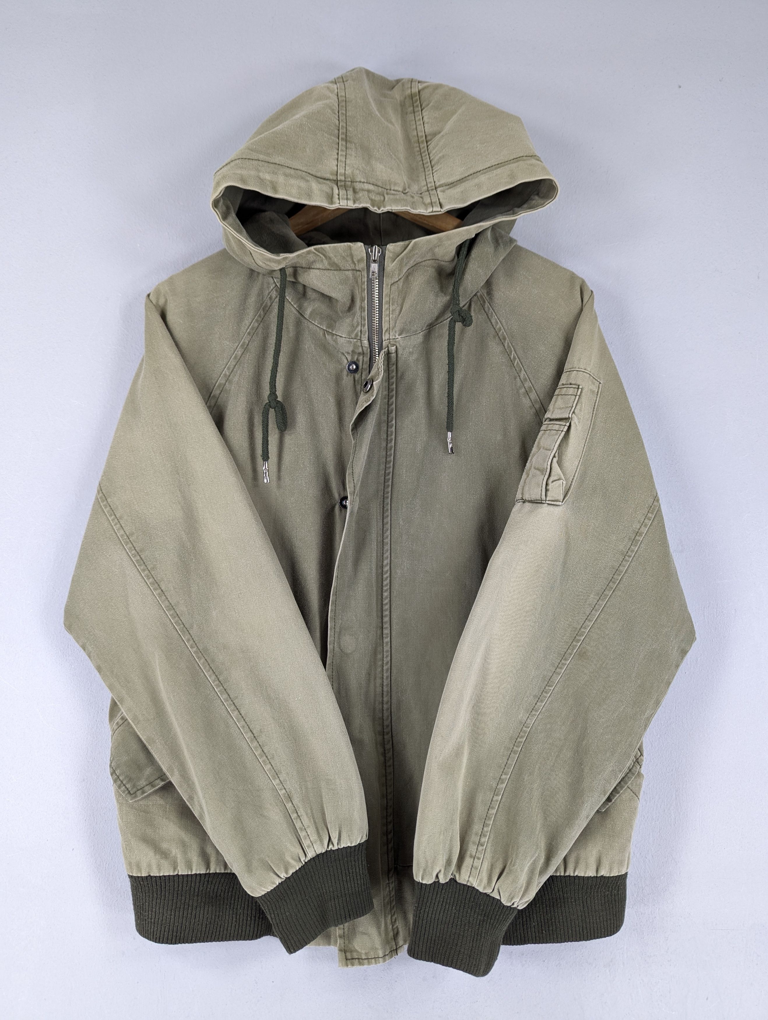 Japanese Brand Custard Yellow Sun 'Art Matic' Faded Hoodie Jacket Size US M / EU 48-50 / 2 - 11 Thumbnail