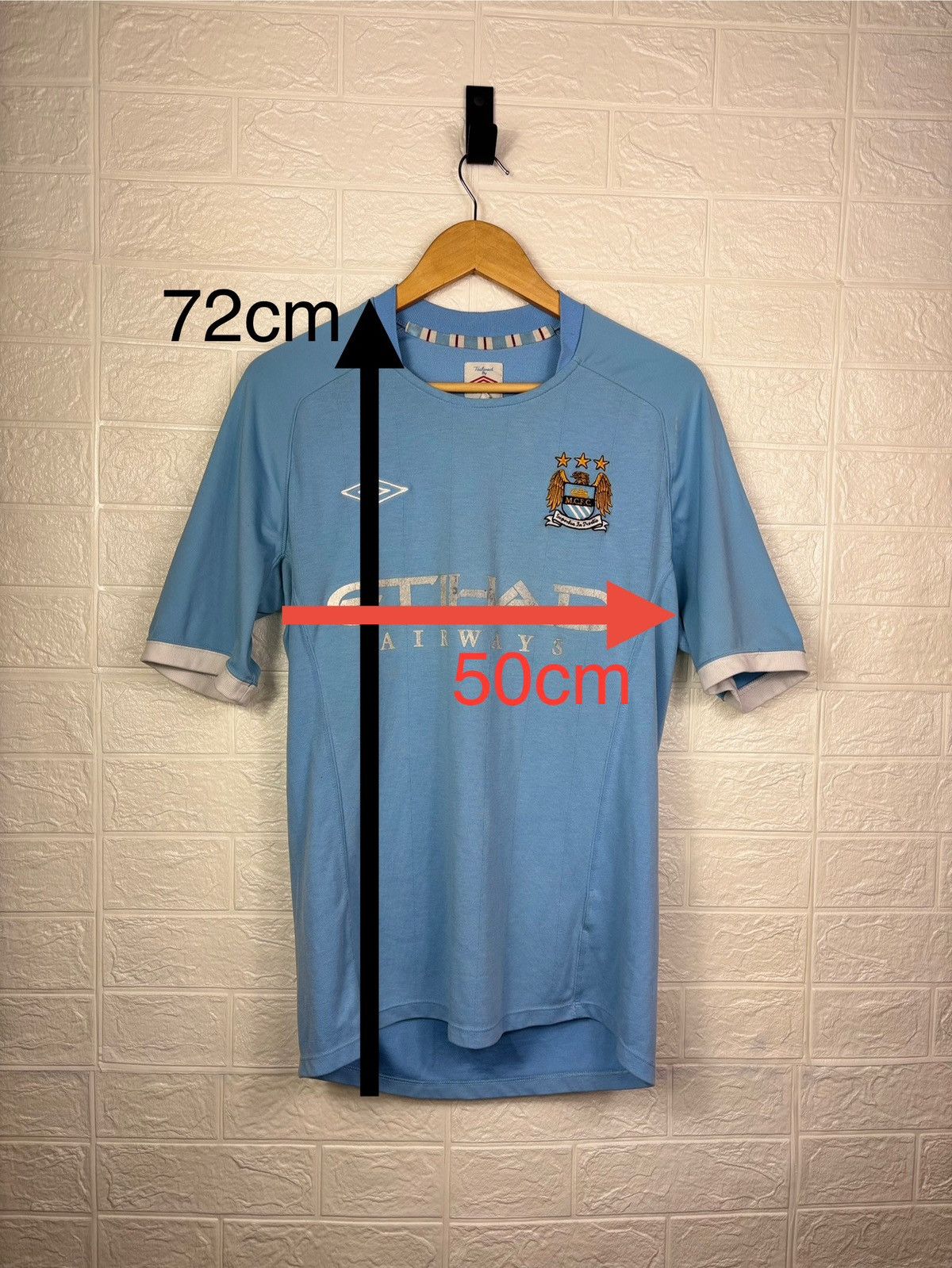 Umbro MANCHESTER CITY 2010 2011 HOME JERSEY UMBRO MEN #9 ADEBAYOR Size US L / EU 52-54 / 3 - 3 Thumbnail