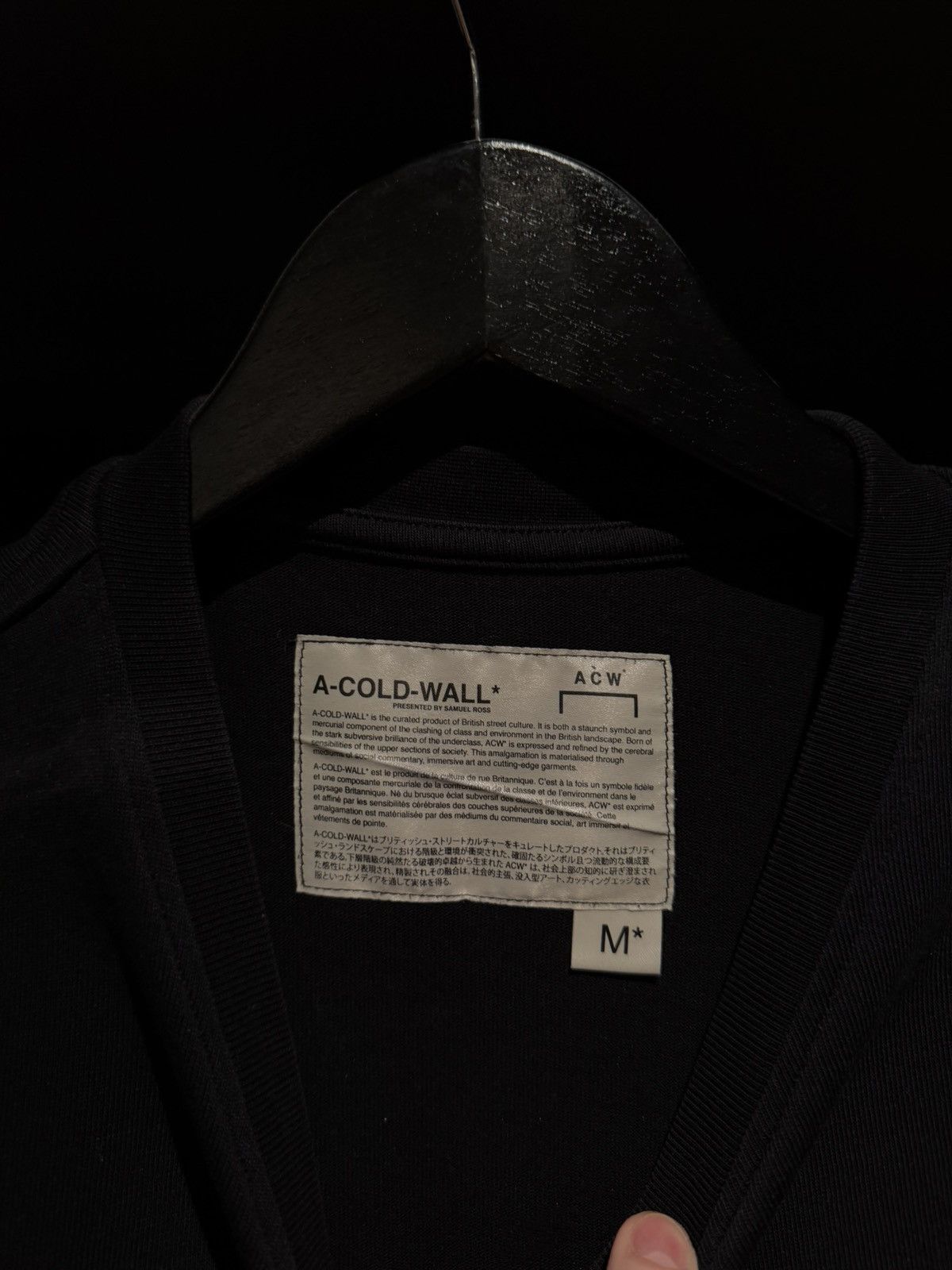 A-COLD-WALL* Logo stitch t shirt Size US M / EU 48-50 / 2 - 3 Thumbnail