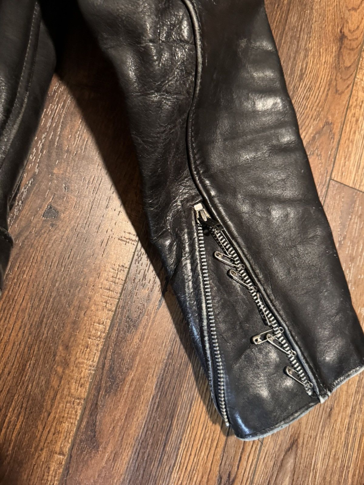Vintage Vintage Punk Motorcycle Leather Jacket Size US M / EU 48-50 / 2 - 9 Thumbnail