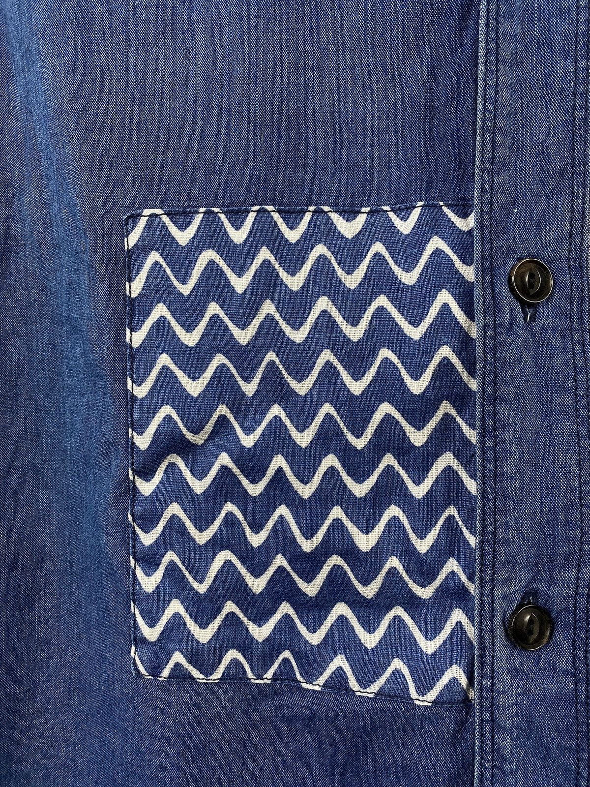 FDMTL Fdmtl blue shirt patch work Japanese Tokyo Japan streetwear Size US L / EU 52-54 / 3 - 6 Thumbnail