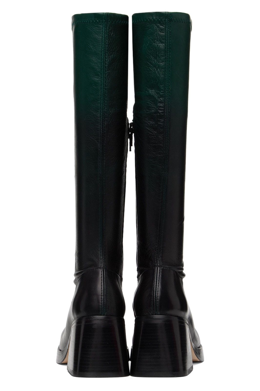 Miista MIISTA Green & Black Hedy Boots Size US 8 / IT 38 - 2 Thumbnail