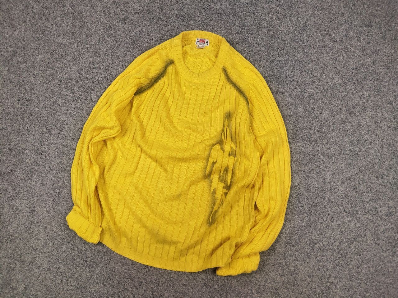 If Six Was Nine Vtg Y2K Hysteric Glamour Style Opium Yellow ribbed sweater Size US M / EU 48-50 / 2 - 3 Thumbnail