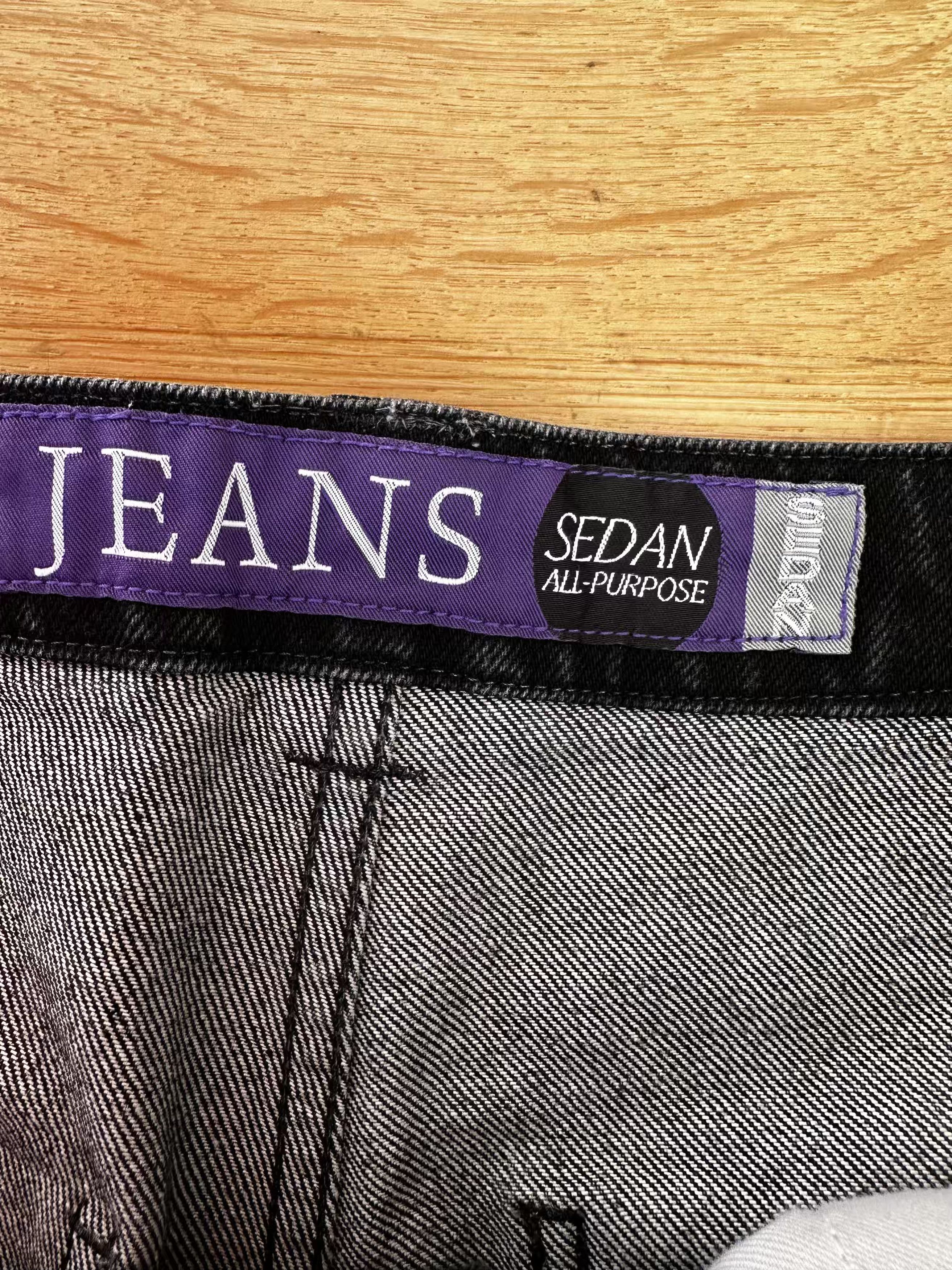 Japanese Brand Sedan All-Purpose Two Tone Wide Jeans Size US 34 / EU 50 - 5 Thumbnail