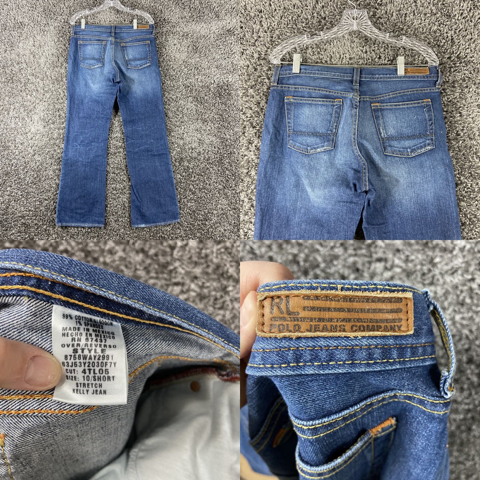Polo Ralph Lauren Polo Ralph Lauren Kelly Jean Straight Stretch Blue Jeans Women’s 10 Regular Blue Size 32" / US 10 / IT 46 - 8 Thumbnail