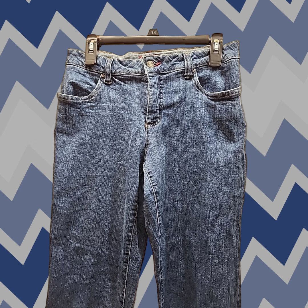 Vintage Smiths Denim Jeans Women's Boot Cut Blue 6 Regular Cotton Polyester Spandex Denim Stretch Pockets Comfort Vintage No Size 28" / US 6 / IT 42 - 1 Thumbnail