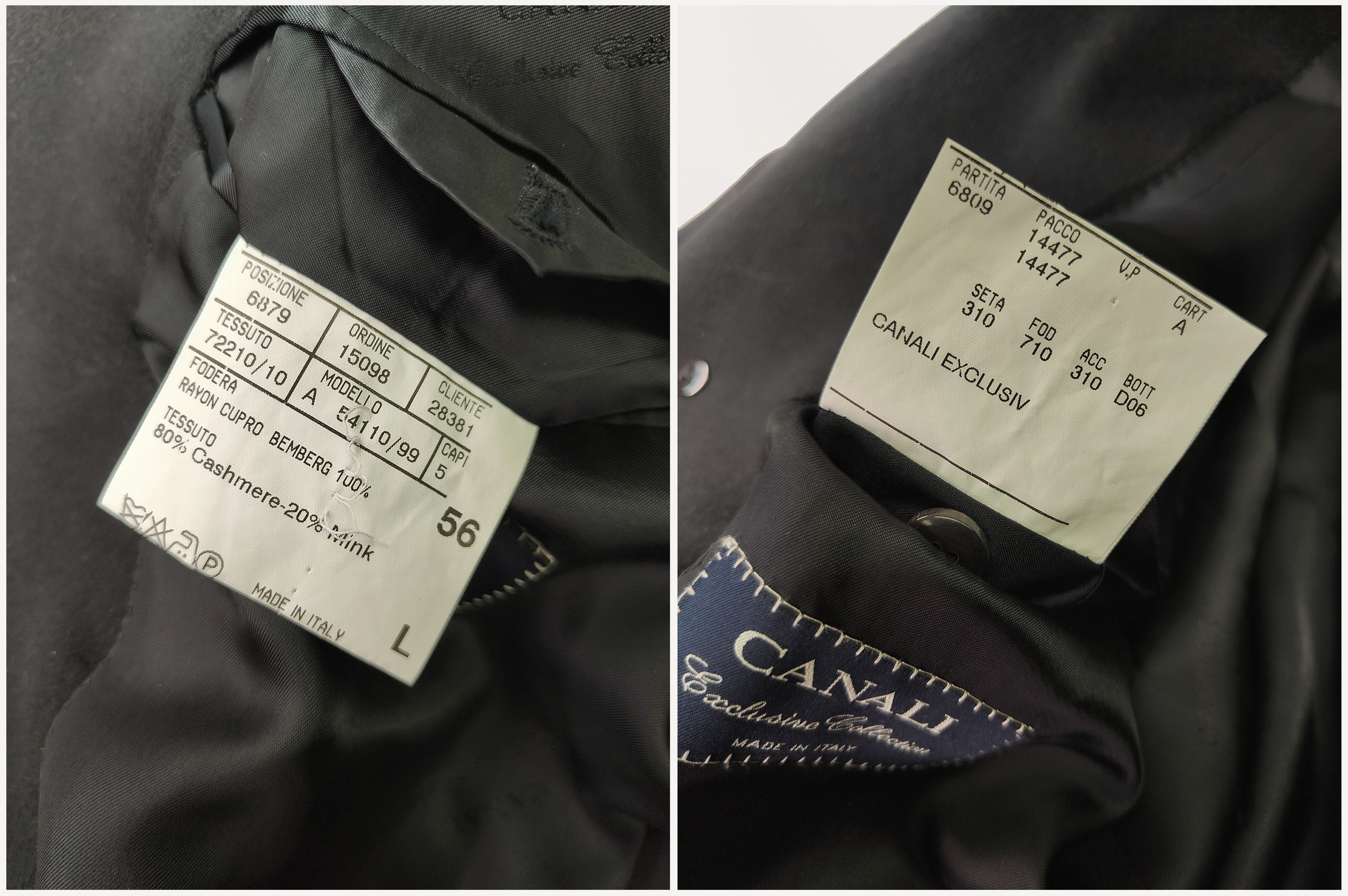 Canali CANALI _ EXCLUSIVE COLLECTION _ 80% CASHMERE 20% MINK Size US XL / EU 56 / 4 - 9 Thumbnail