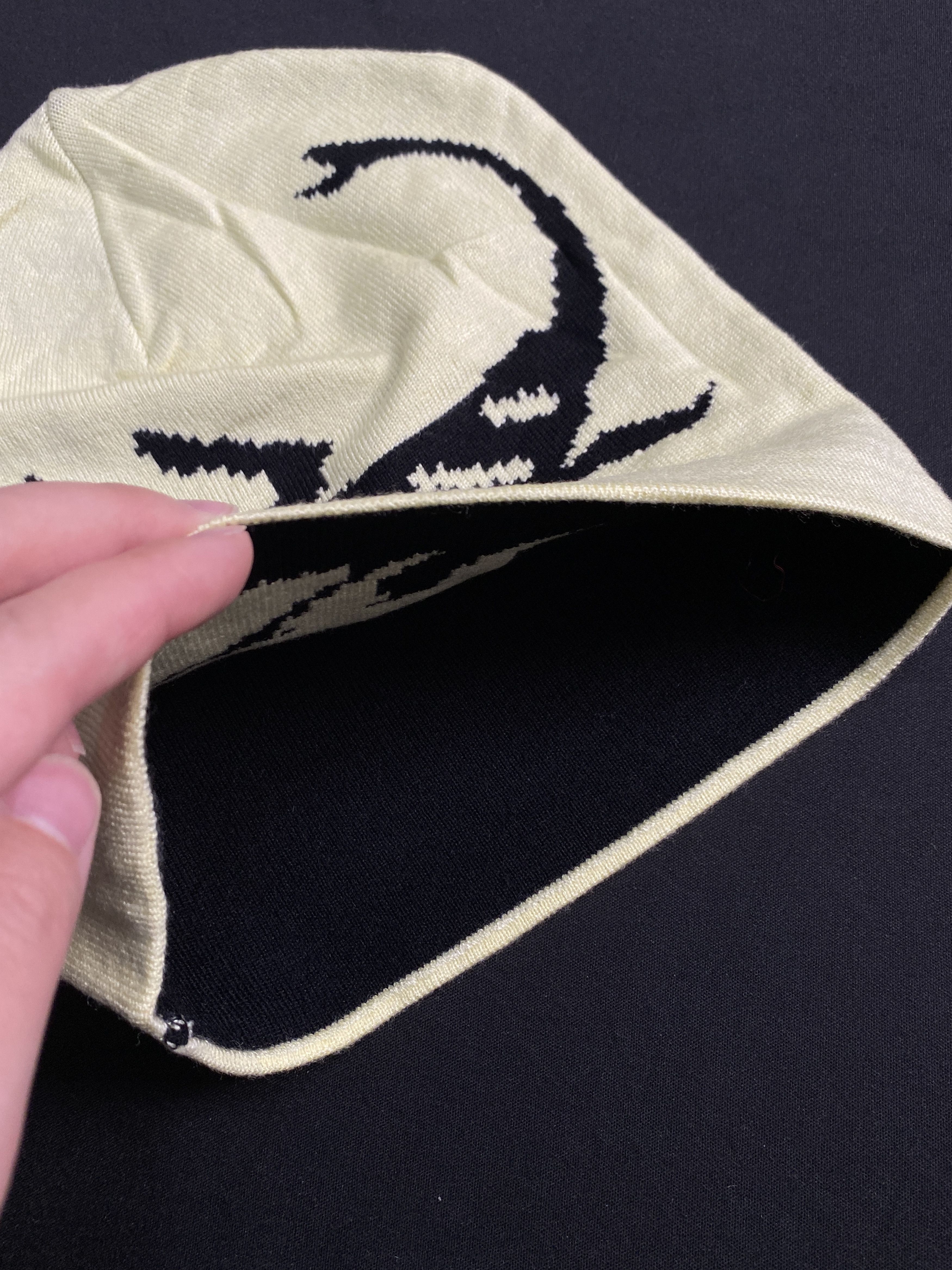 Japanese Brand Deadstock Dark Scorpion No Cuff Green Beanie Hats OS Size ONE SIZE - 3 Thumbnail