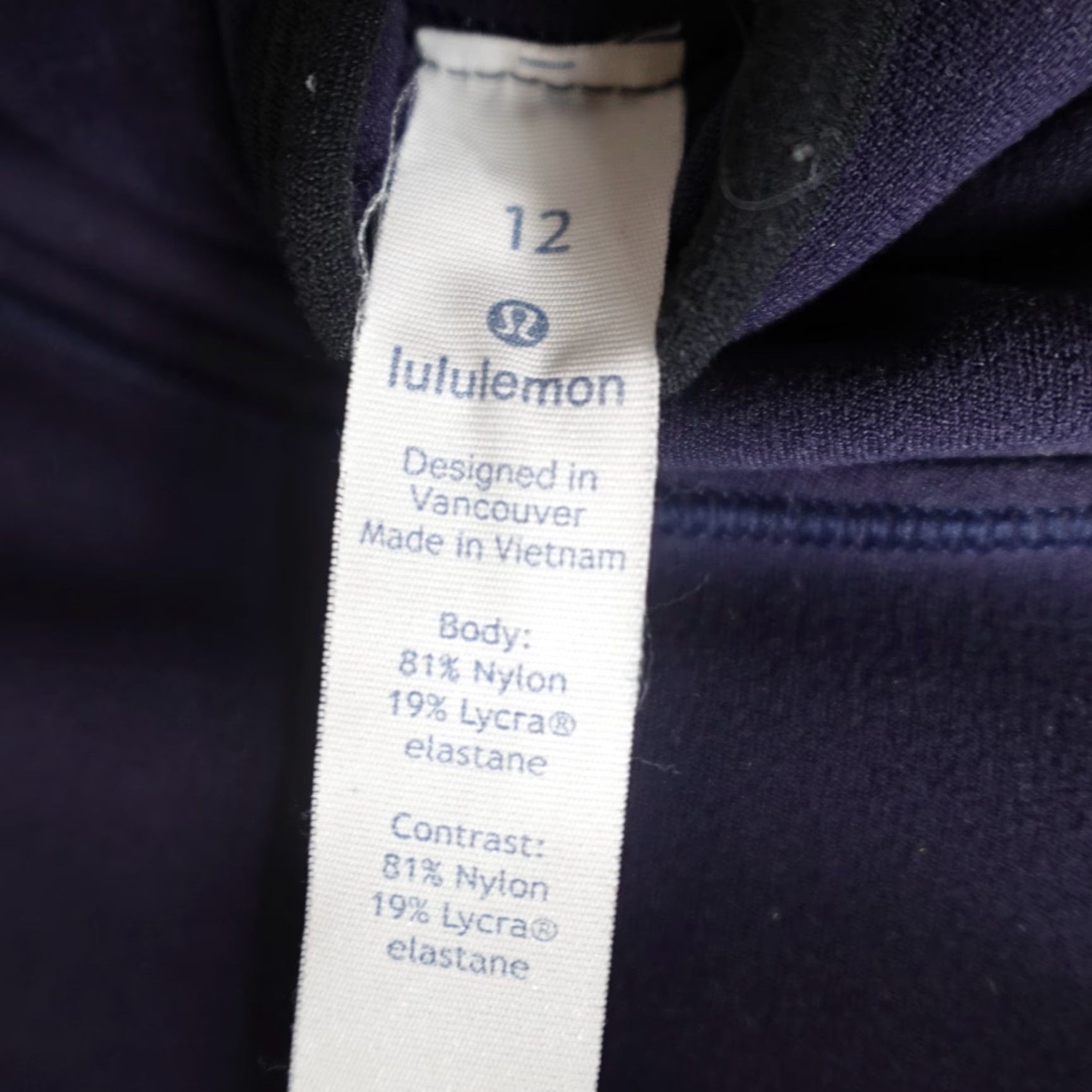 Lululemon Lululemon Womens Sweatshirt XL Blue Shape Up Nulu Pullover Midnight Navy Blue Colorblock Athletic Running Womens XL Size XL / US 12-14 / IT 48-50 - 7 Thumbnail