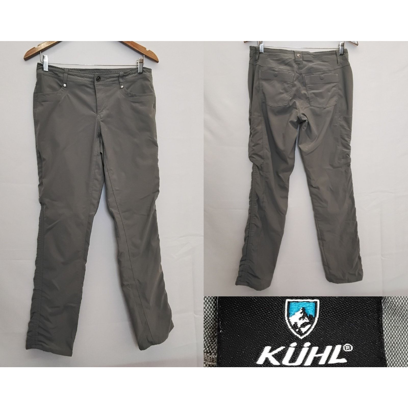 Kuhl Kuhl Hiking Pants Women's 8 Long 30x32 Gray Ruched Legs Size 30" / US 8 / IT 44 - 1 Thumbnail