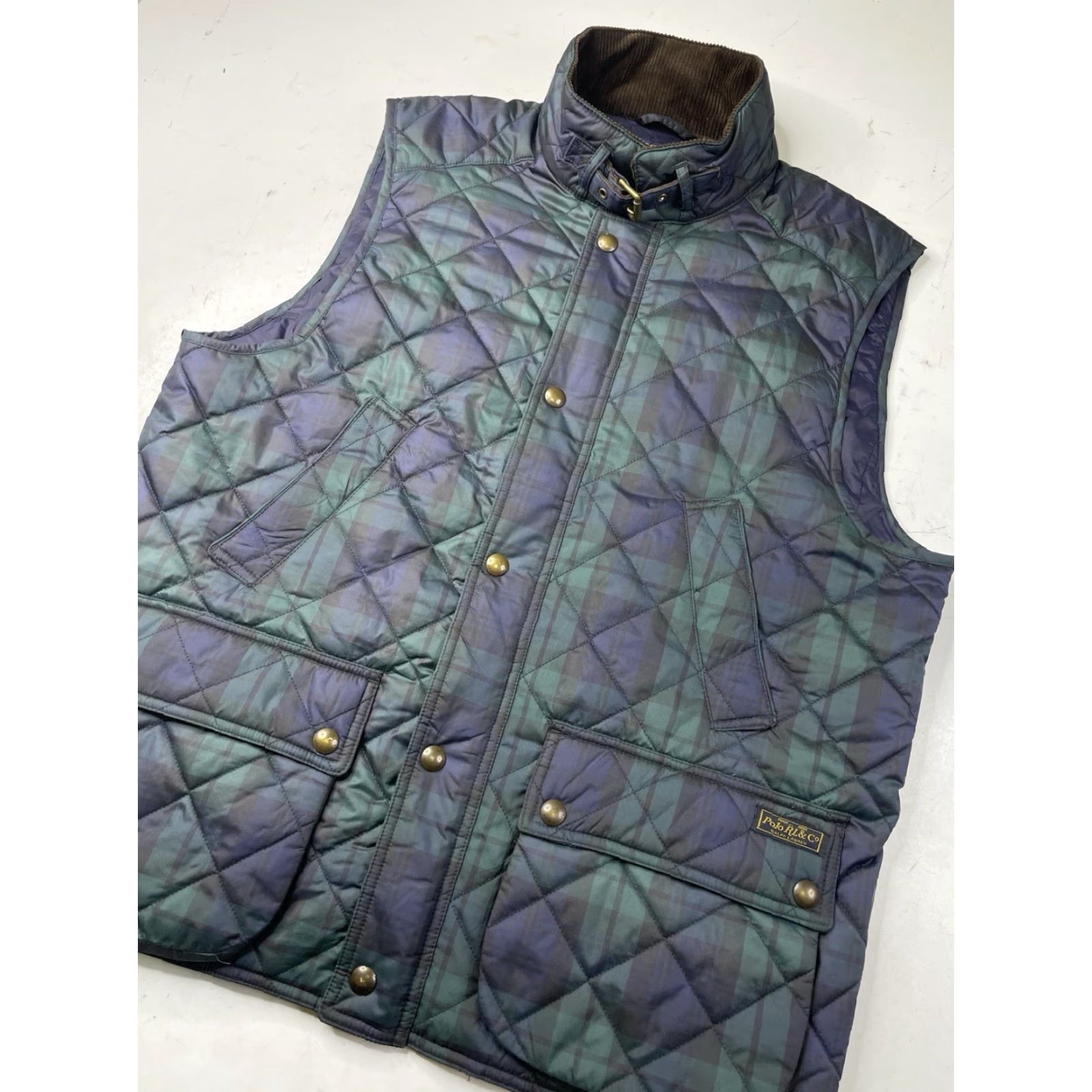Polo Ralph Lauren Polo Ralph Lauren Blackwatch Plaid Quilted Vest Jacket Men’s Large Equestrian Size US L / EU 52-54 / 3 - 2 Thumbnail
