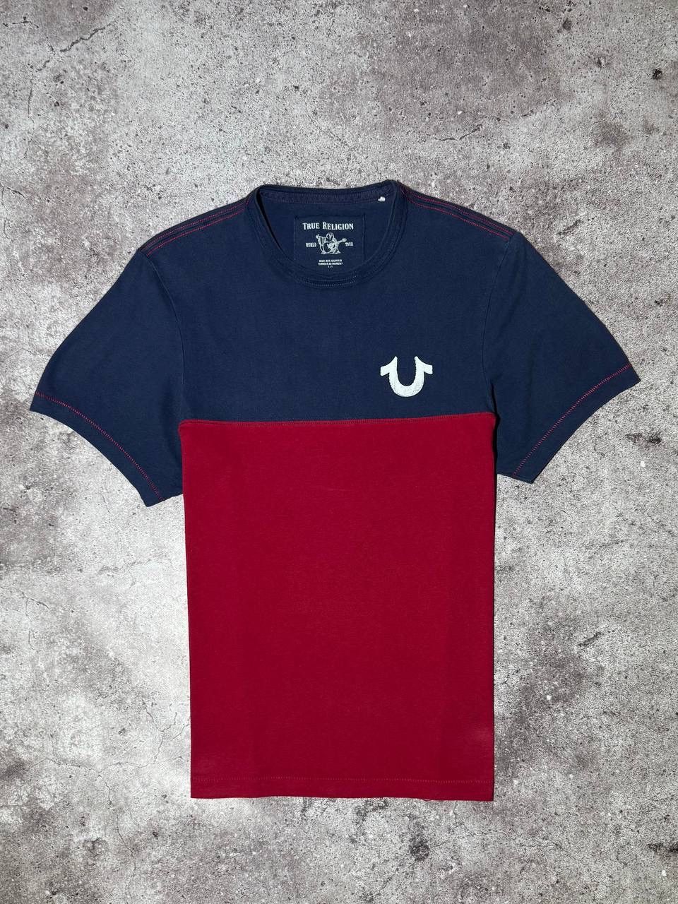 True Religion × Vintage True Religion Vintage Big Printed Buddha y2k Blue Red Tshirt Size US L / EU 52-54 / 3 - 7 Thumbnail