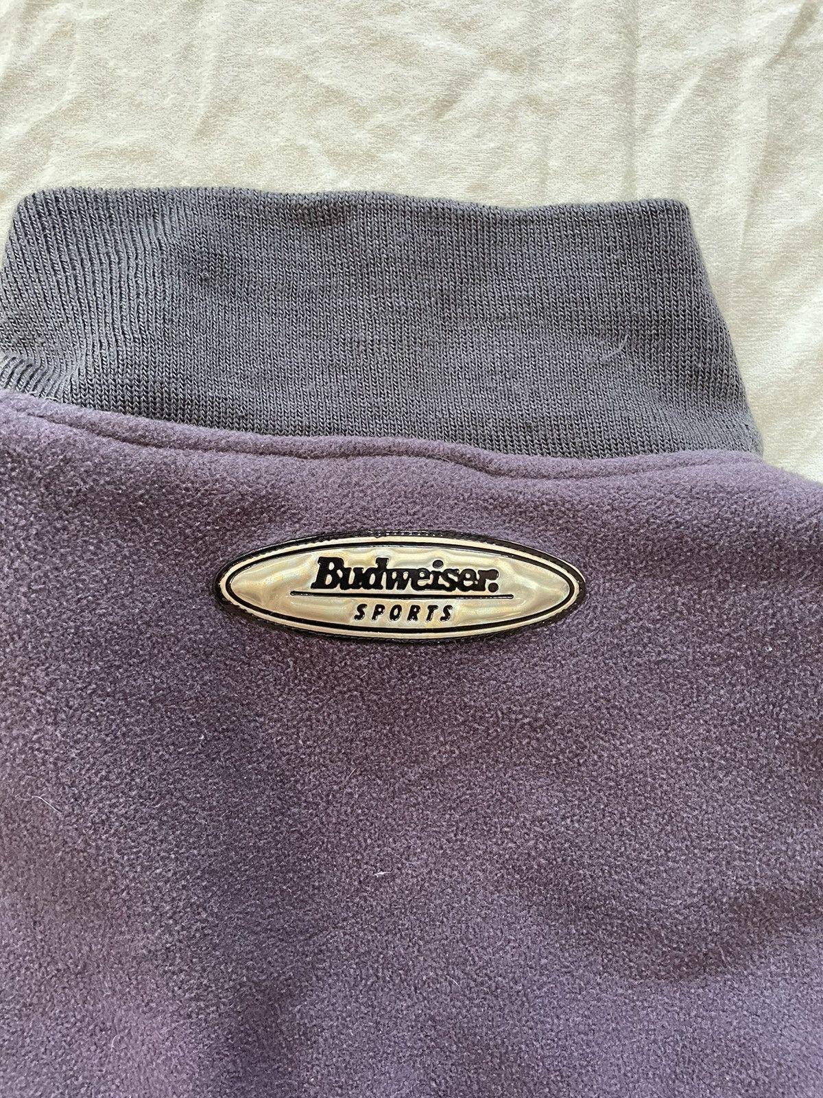 Budweiser × Vintage Vintage Budweiser Centre Pocket Distressed Jacket Size US L / EU 52-54 / 3 - 9 Thumbnail