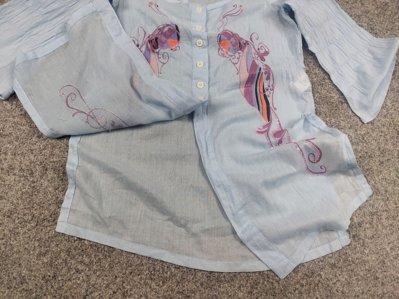 Diesel Vintage Diesel Blue Logo Y2K Button Shirt 1/4 Sleeves Blous Size S / US 4 / IT 40 - 11 Thumbnail