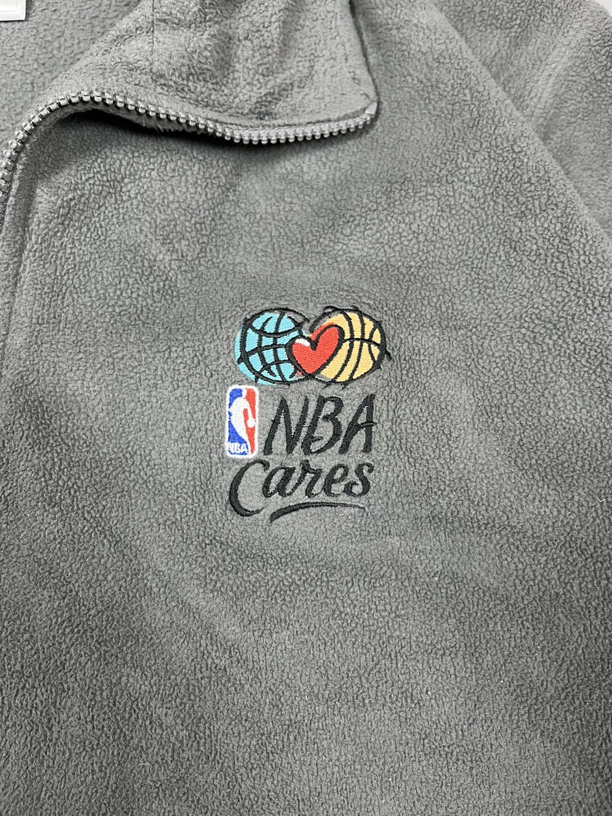 Reebok Vintage Reebok NBA Cares 1/4 Zip Fleece Pullover Grey Mens L Size US XL / EU 56 / 4 - 8 Thumbnail