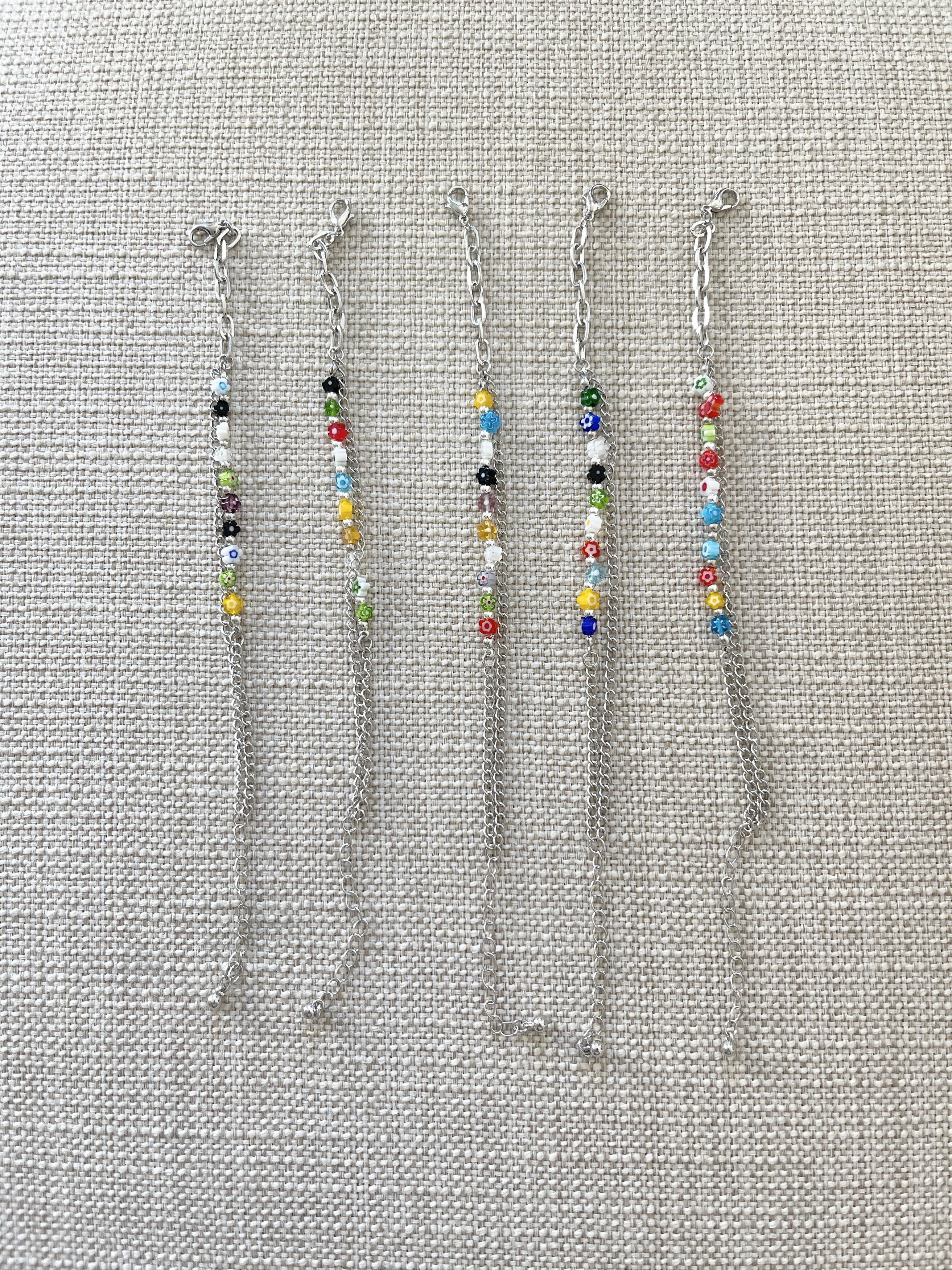 Jewelry × Vintage STEAL! Y2K Floral Bracelet Size ONE SIZE - 4 Thumbnail