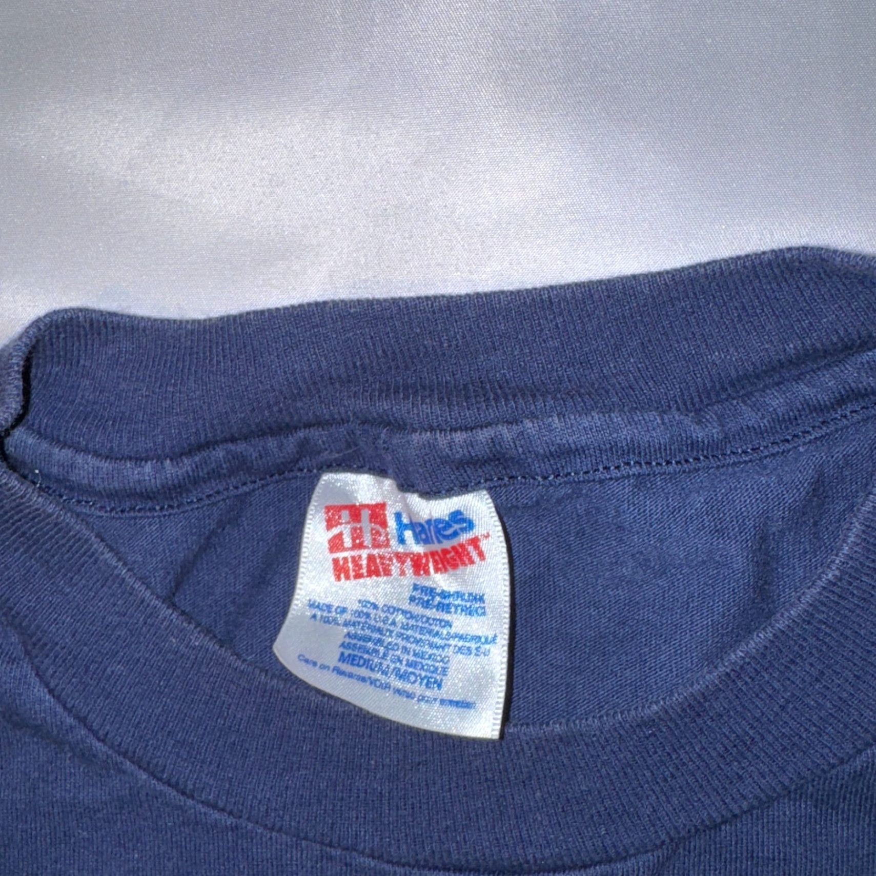 Hanes VINTAGE Hanes T-Shirt Men M Crew Neck Short Sleeve Florida Logo Embroidered Blue 1990s Souvenir Key Largo Florida Keys Cotton Jersey Size US M / EU 48-50 / 2 - 3 Thumbnail