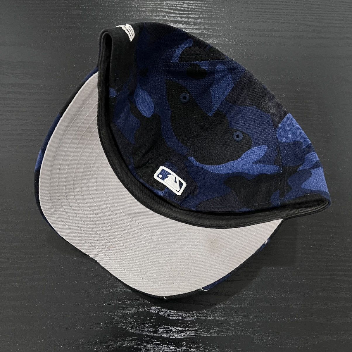 Bape BAPE New Era Blue Camouflage Fitted Hat Size ONE SIZE - 3 Thumbnail